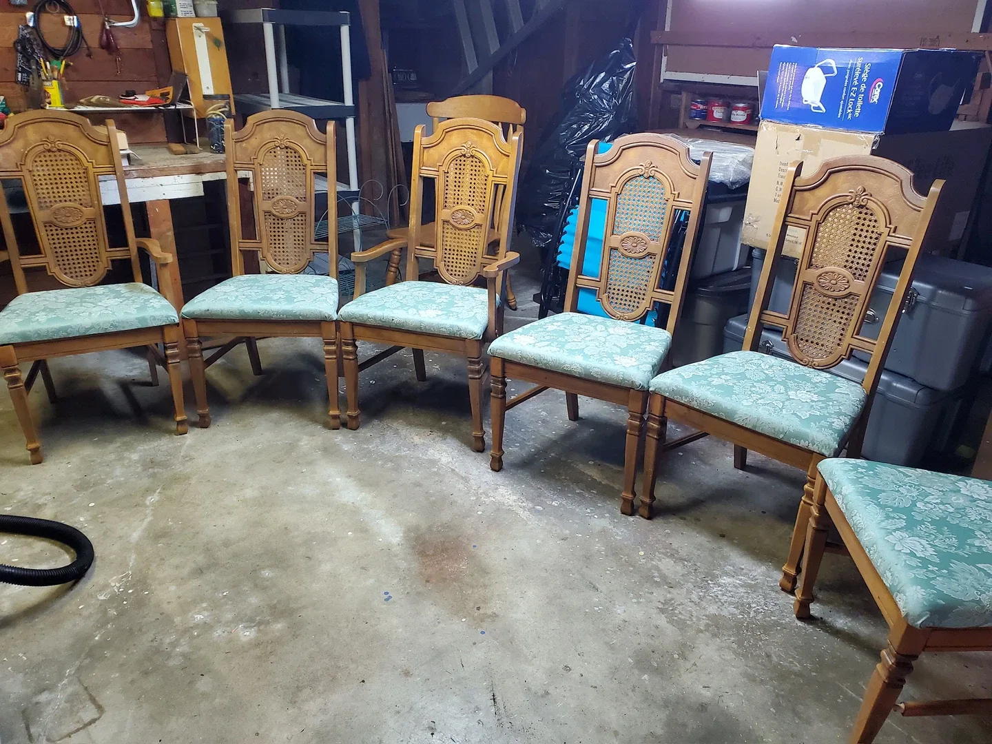 Set of 6 Vintage Dining Chairs