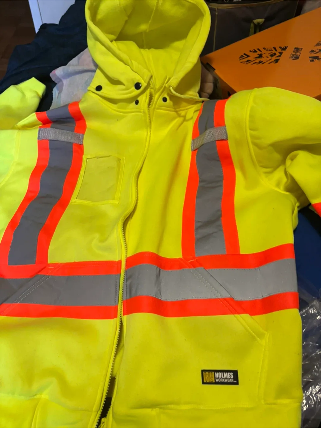 Holmes Workwear Safety Hoodie - and Gildan Hoodie Size L