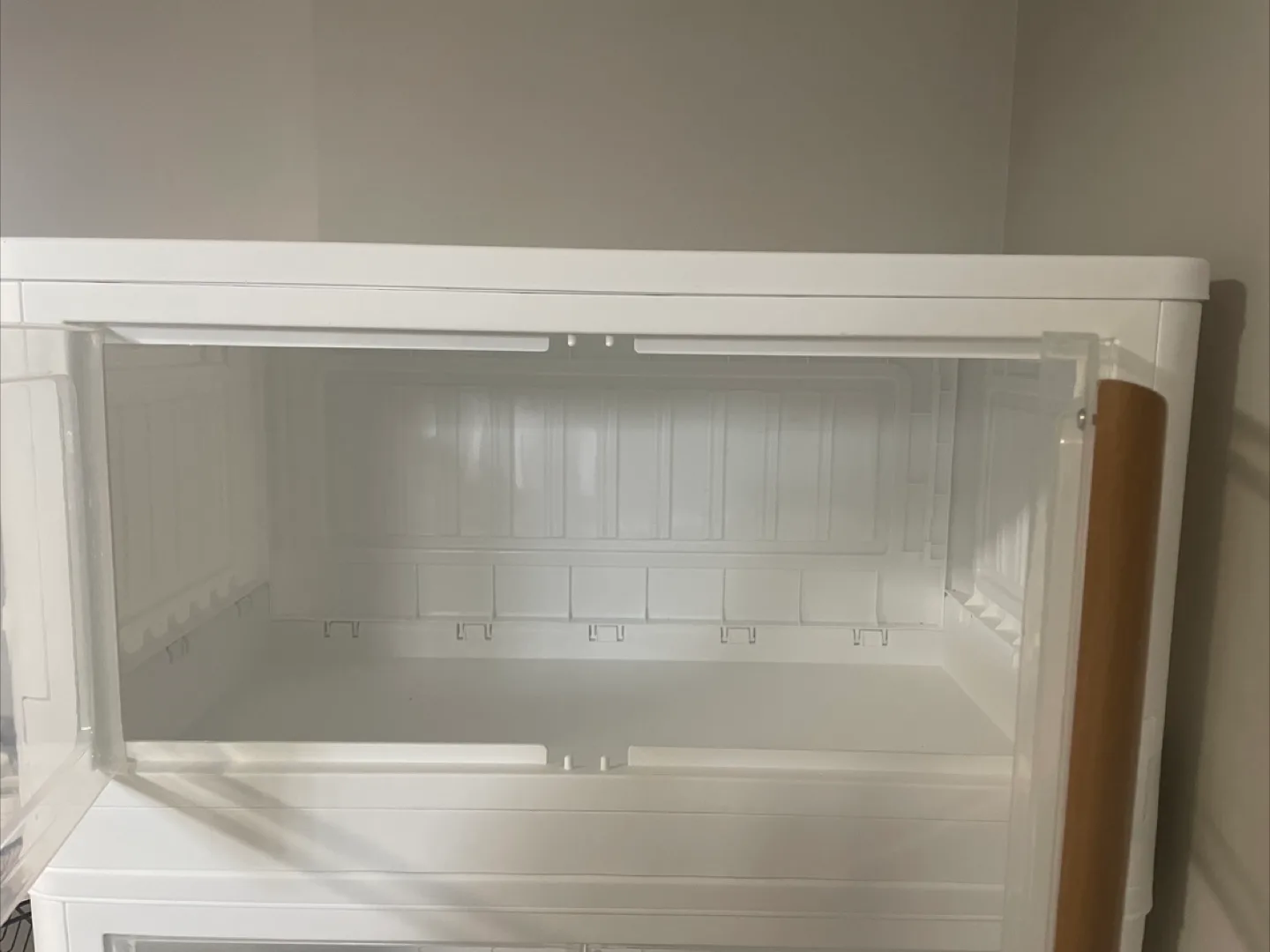 Stackable Storage Bins with Doors - White - 78qtz image indicator(2)