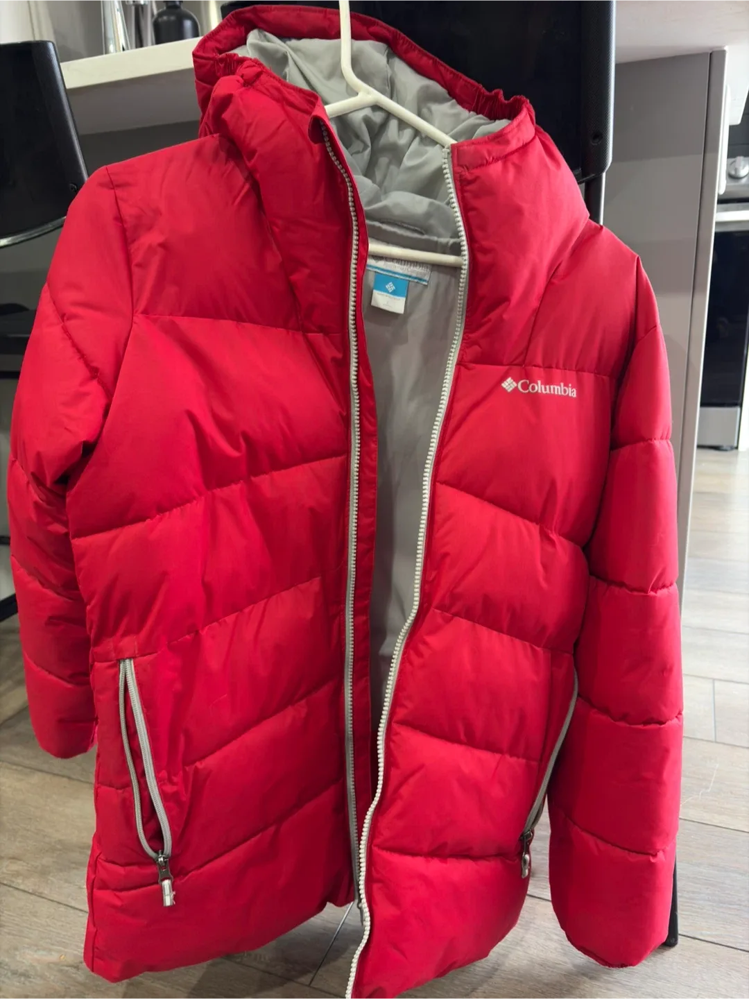 Columbia Red Puffer Jacket - Size L (14/16) image indicator(2)