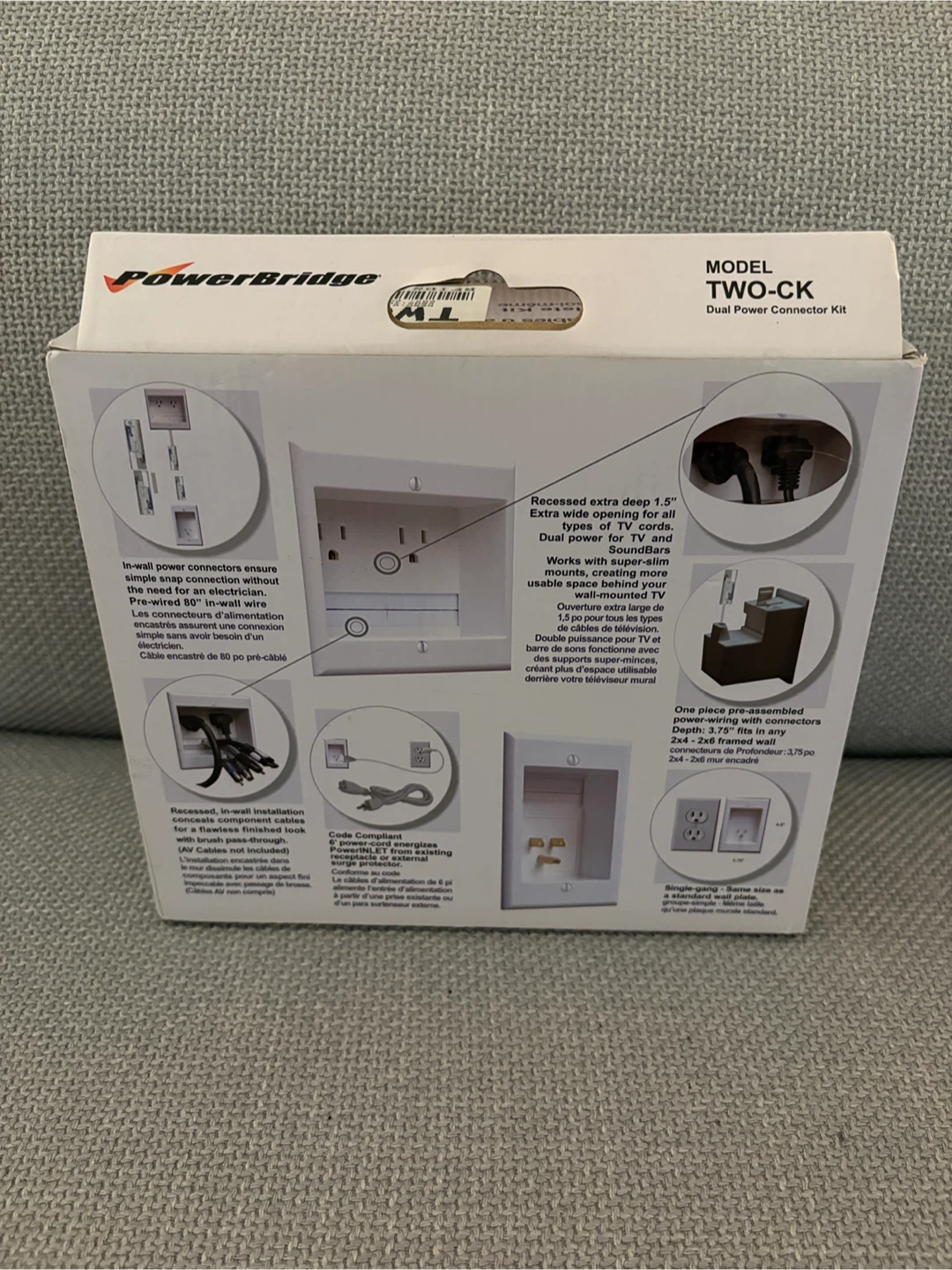 PowerBridge In-Wall Dual Power Cable Management - photo 3