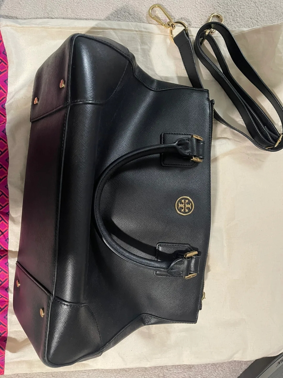 Tory Burch Black Leather bag image indicator(6)