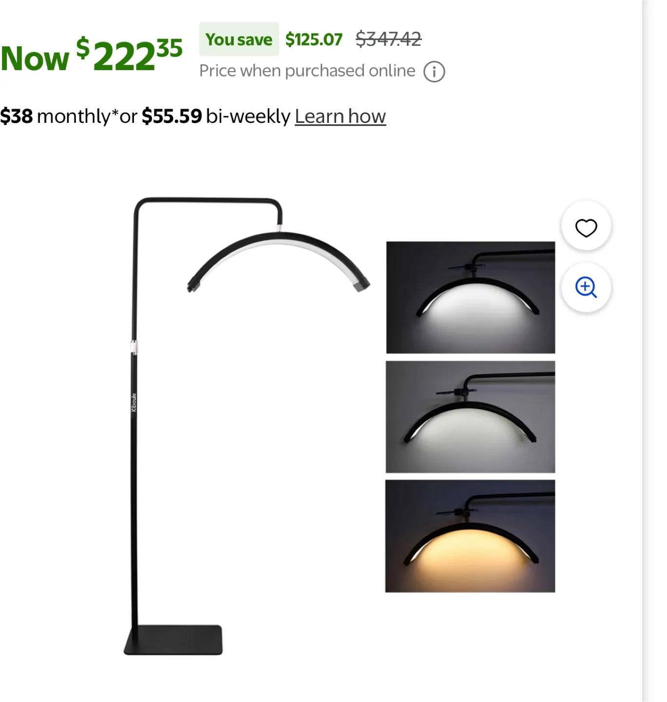 Brand New Beauty LED Light–Half Moon Portable Lighting Kit image indicator(2)