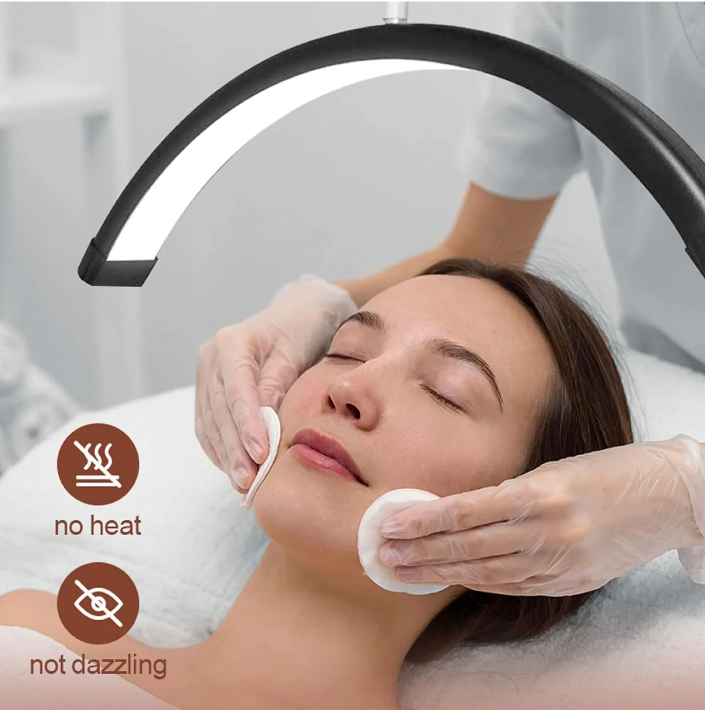 Brand New Beauty LED Light–Half Moon Portable Lighting Kit image indicator(5)