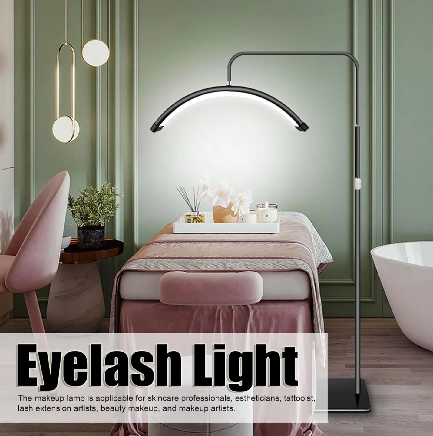 Brand New Beauty LED Light–Half Moon Portable Lighting Kit image indicator(8)