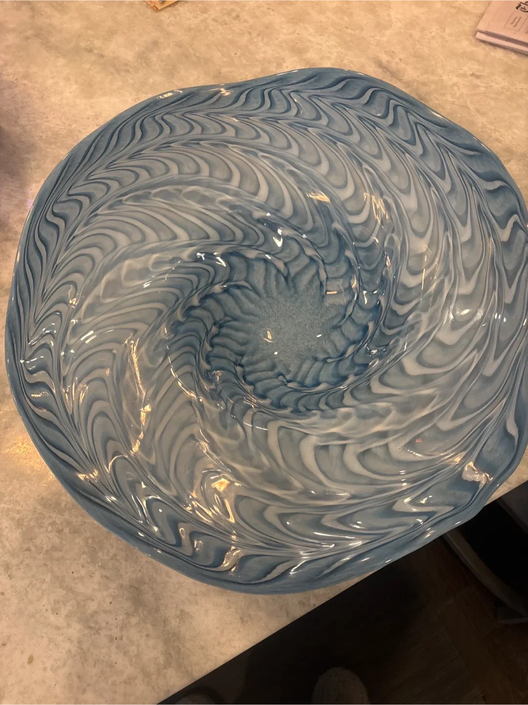 Beautiful hand made glass bowl