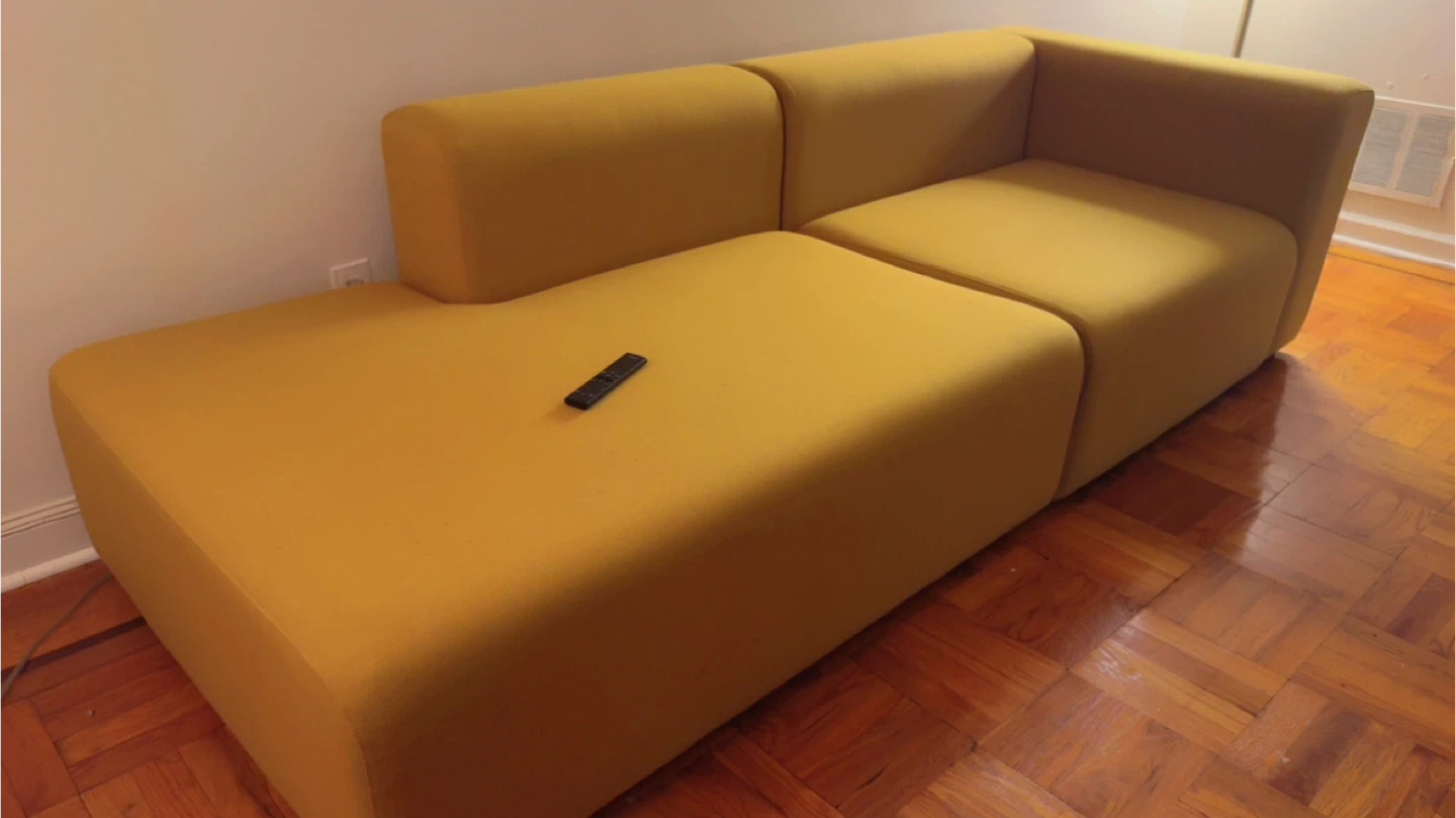 Mustard Yellow Modular Sofa - photo 2