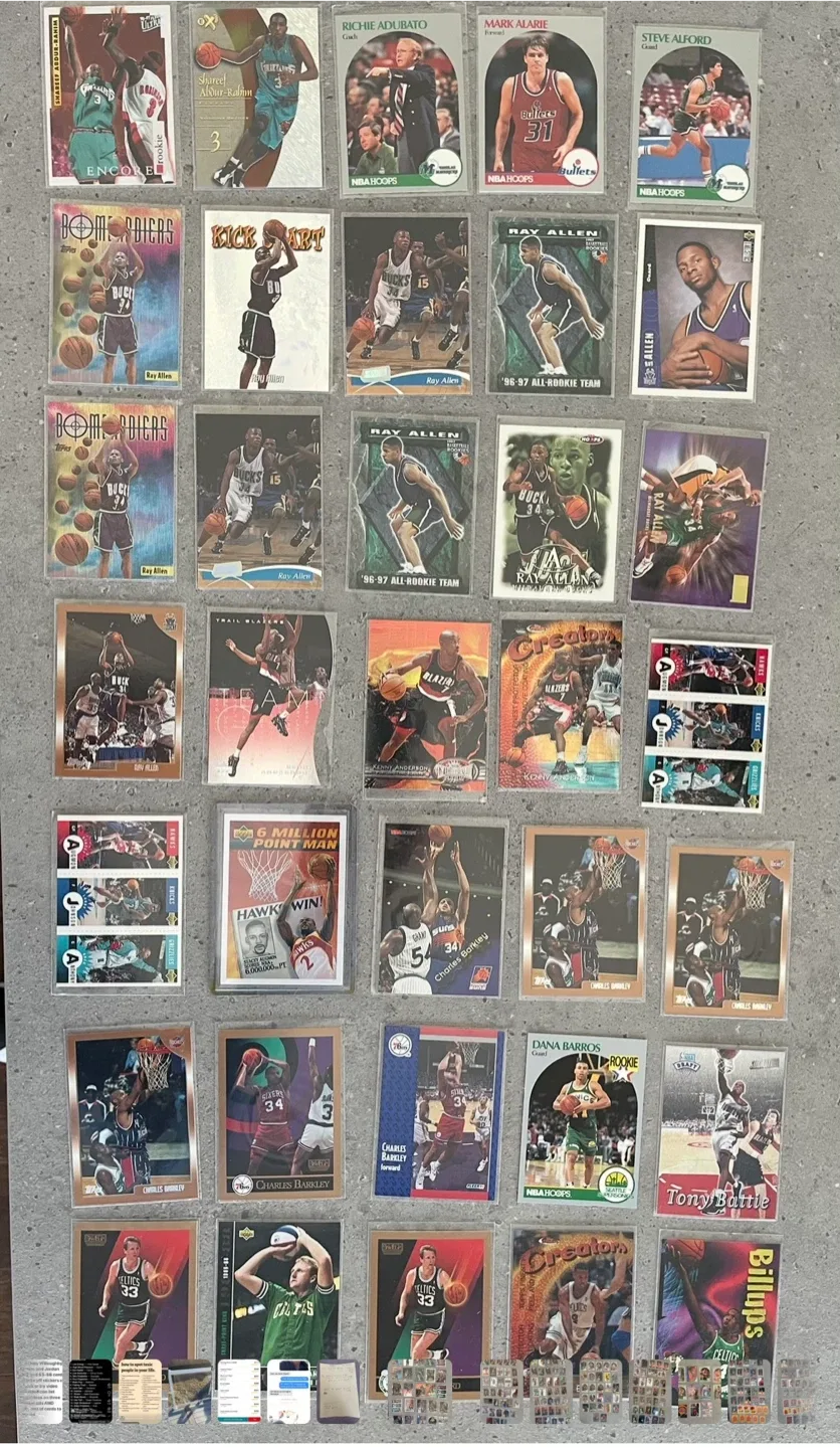 Vintage Basketball Trading Cards Collection