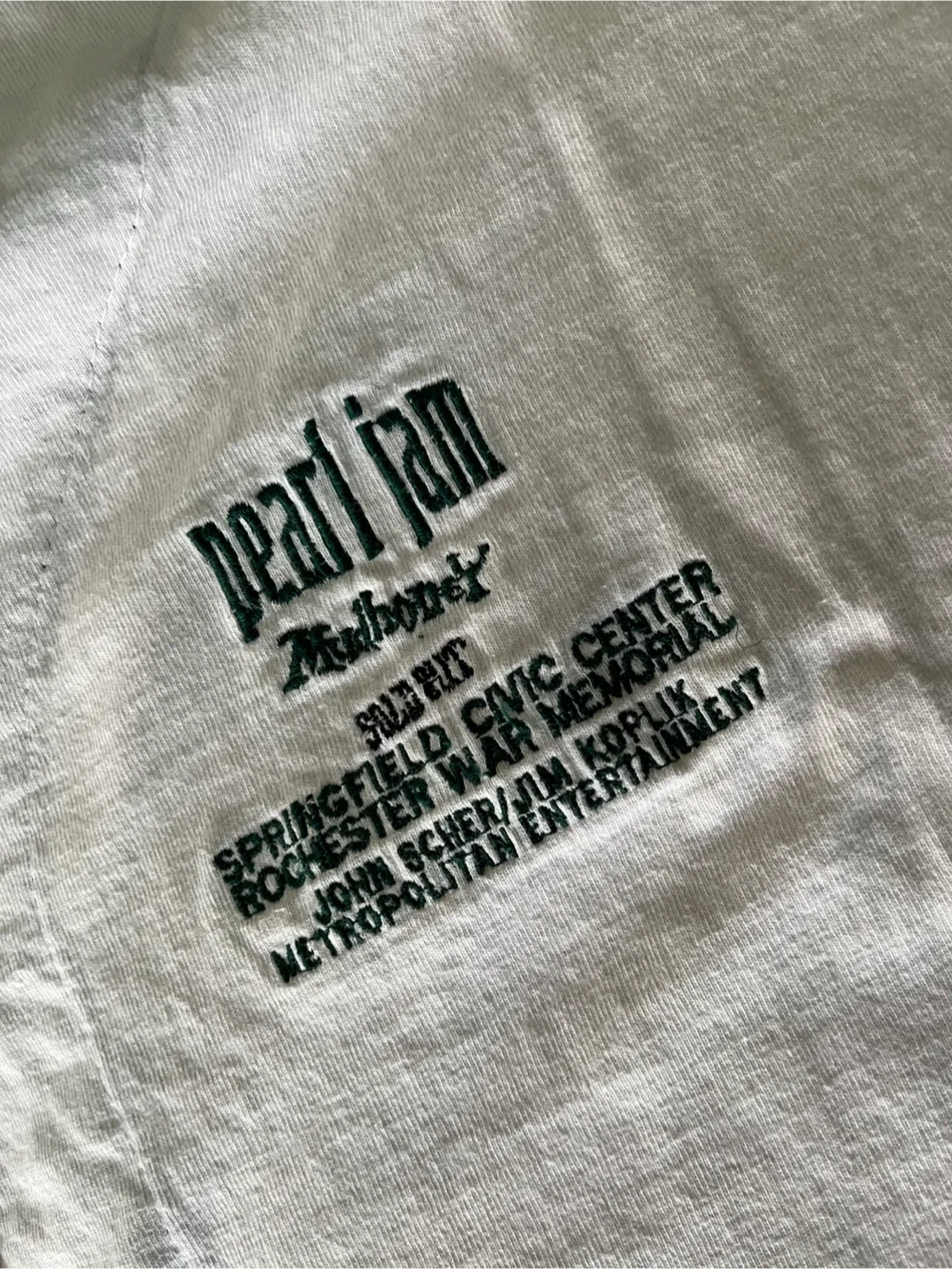 Rare 1994 unworn Pearl Jam X-Large Baseball Jersey