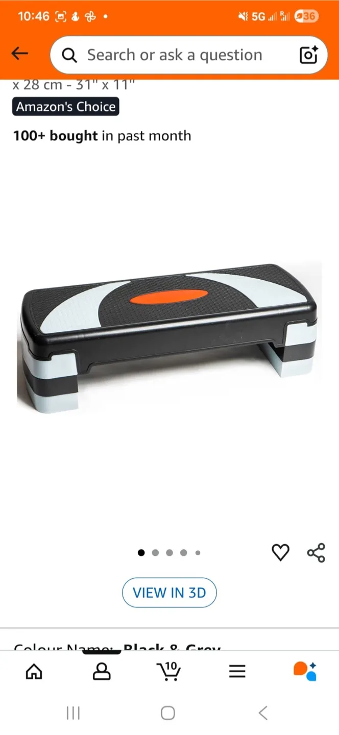 Adjustable Aerobic Stepper Platform