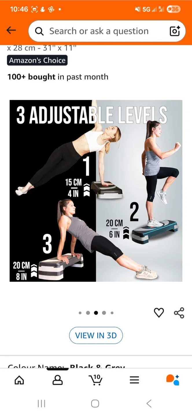 Adjustable Aerobic Stepper Platform image indicator(2)