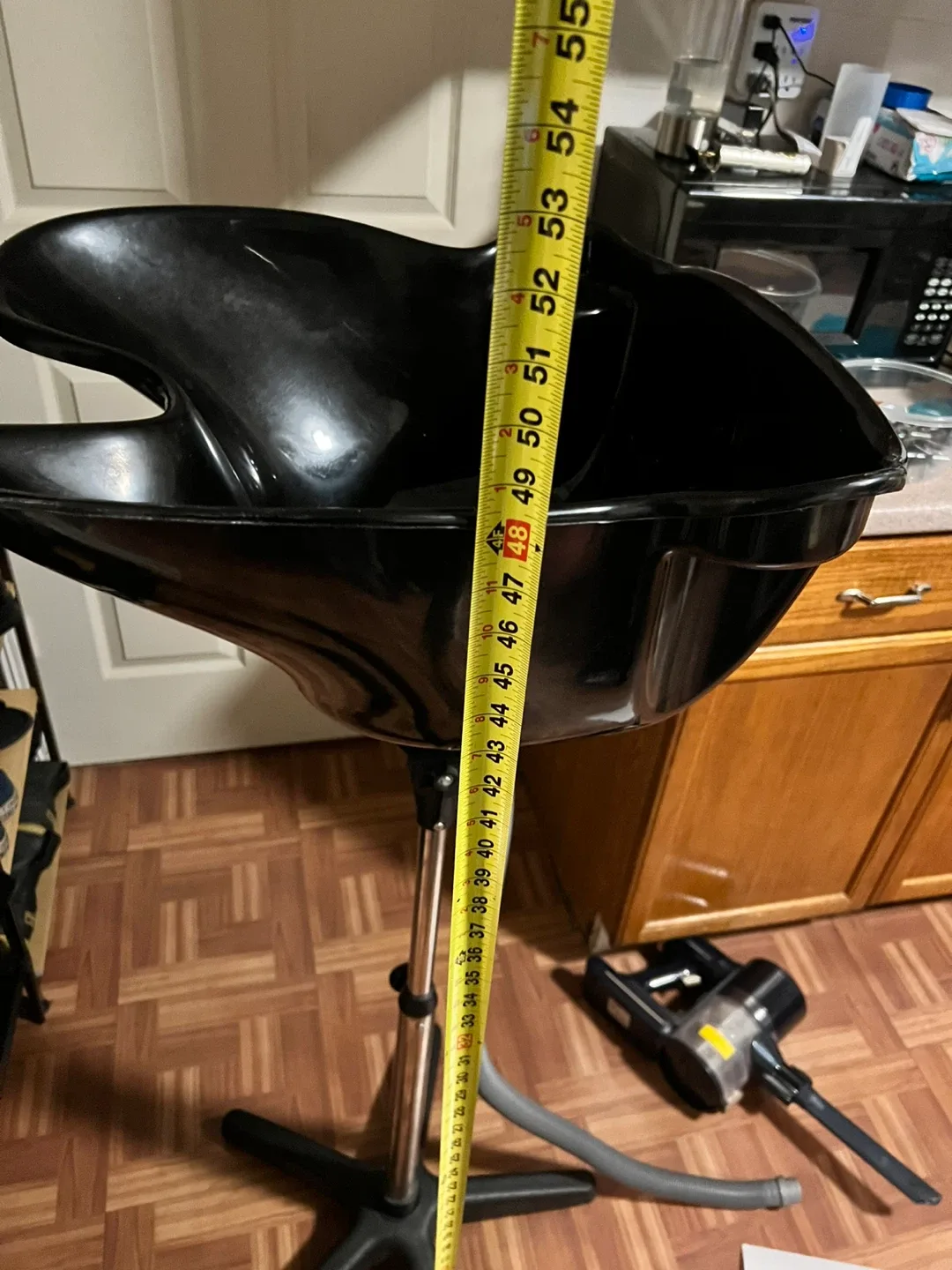 Portable Salon Deep Shampoo Bowl - Black