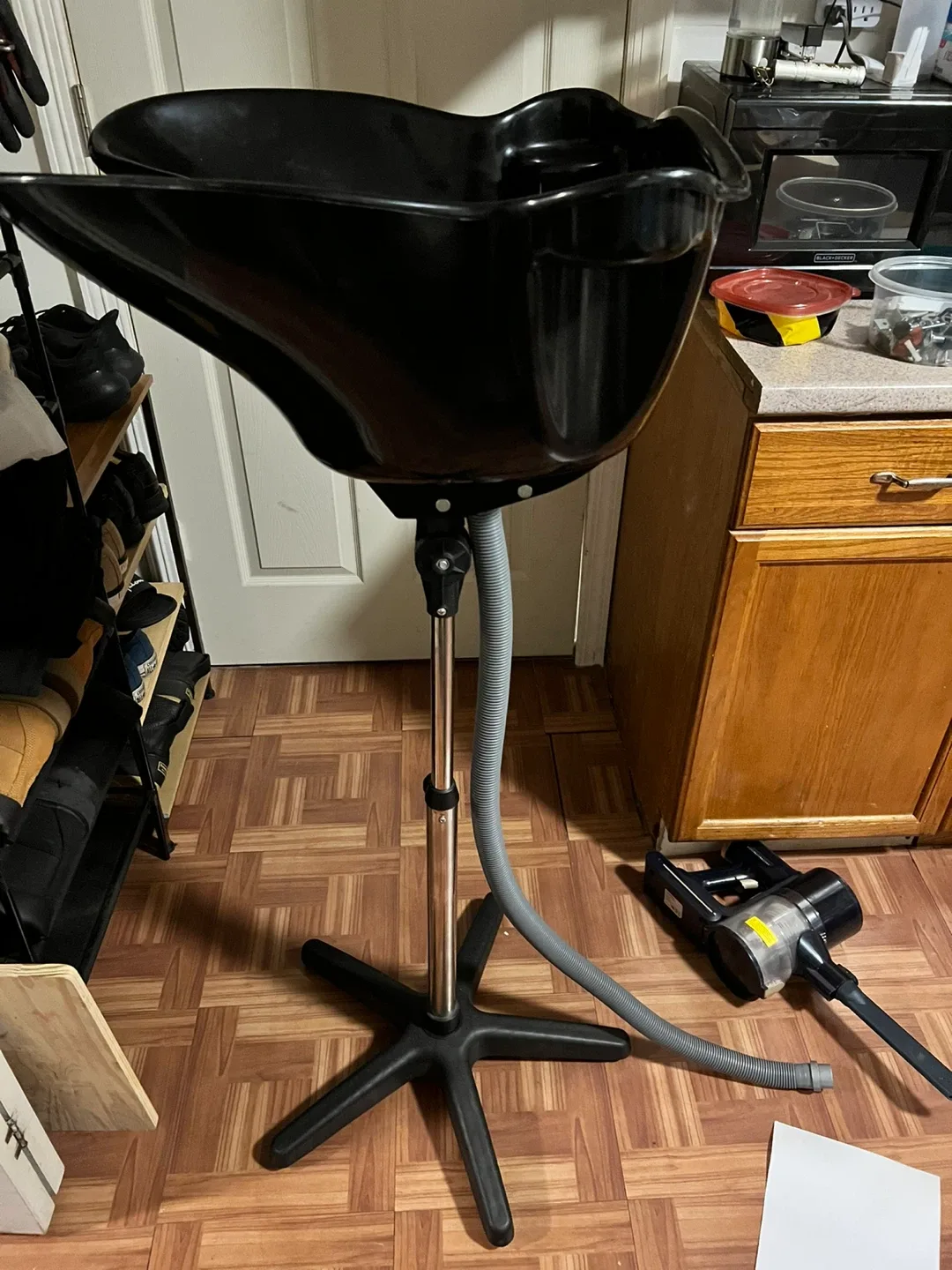 Portable Salon Deep Shampoo Bowl - Black image indicator(4)