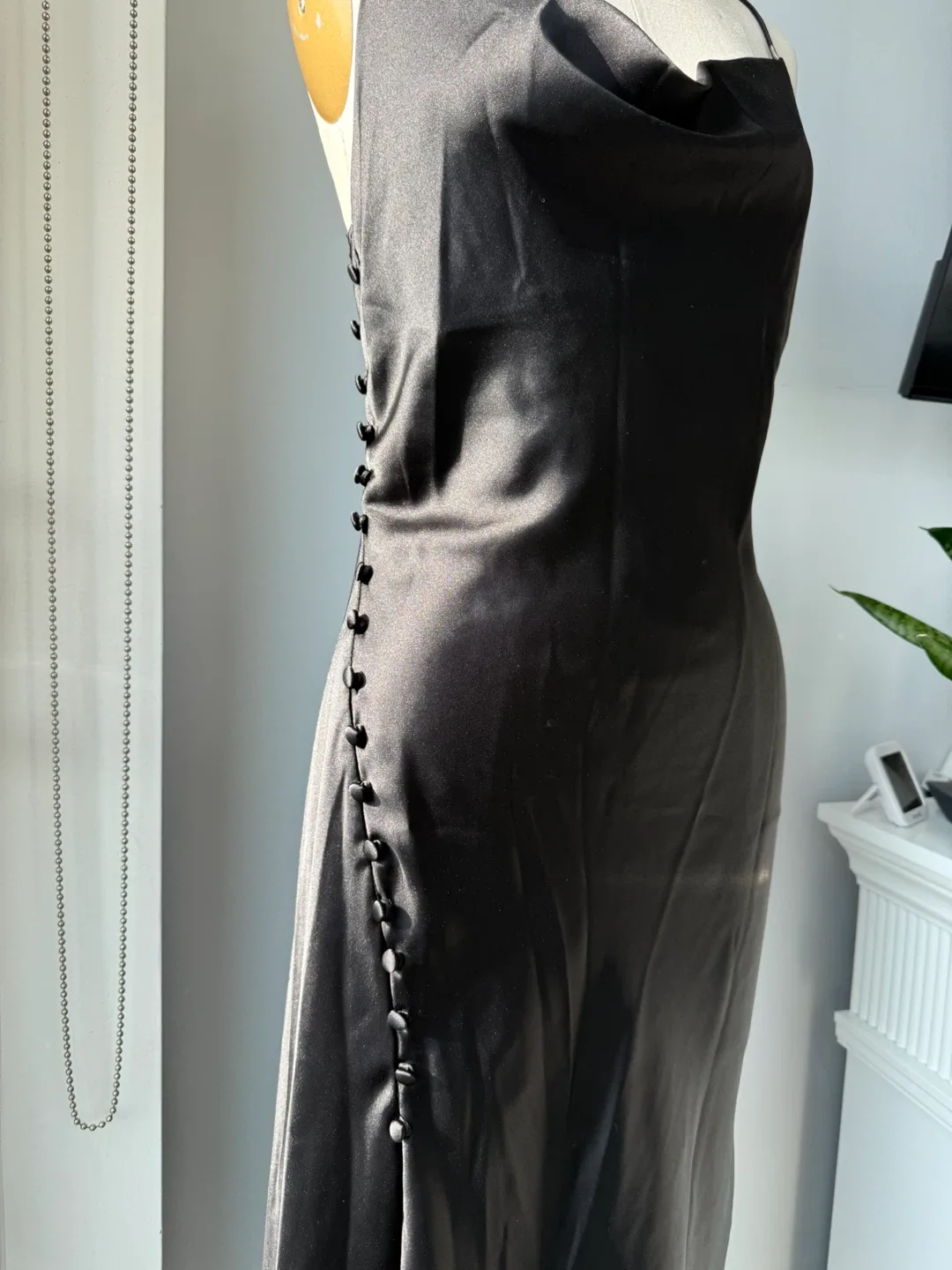 Zara Black Slip Dress size small image indicator(2)
