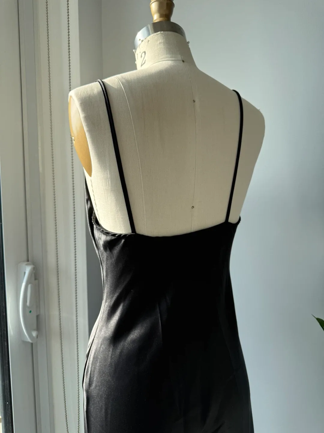 Zara Black Slip Dress size small image indicator(3)