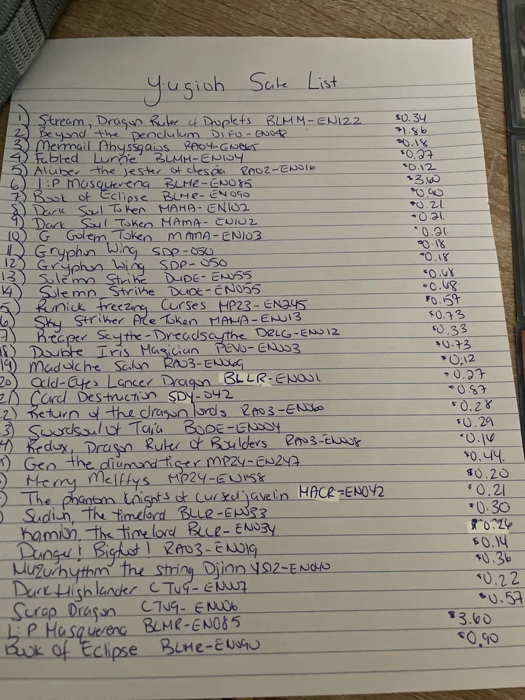 Yu-Gi-Oh! Cards - Various Sets & Editions