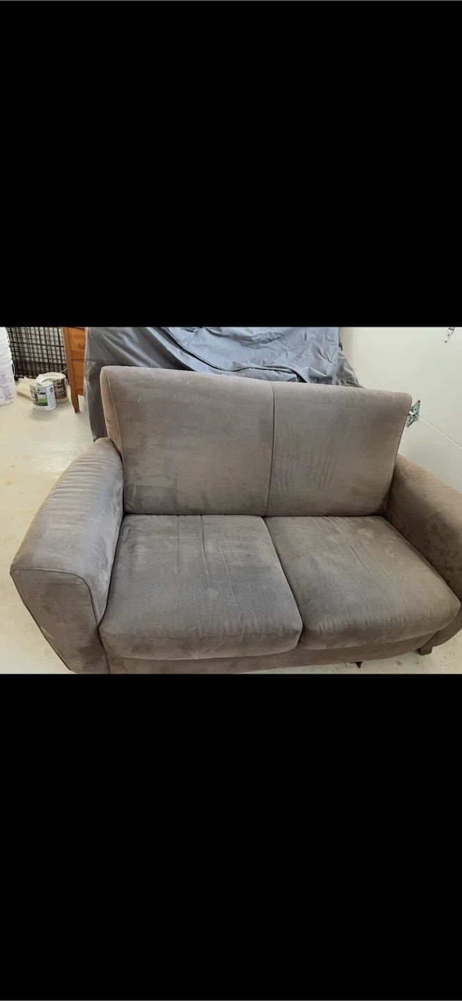 Love Seat & Couch Set – Microsuede – $1000 OBO image indicator(6)