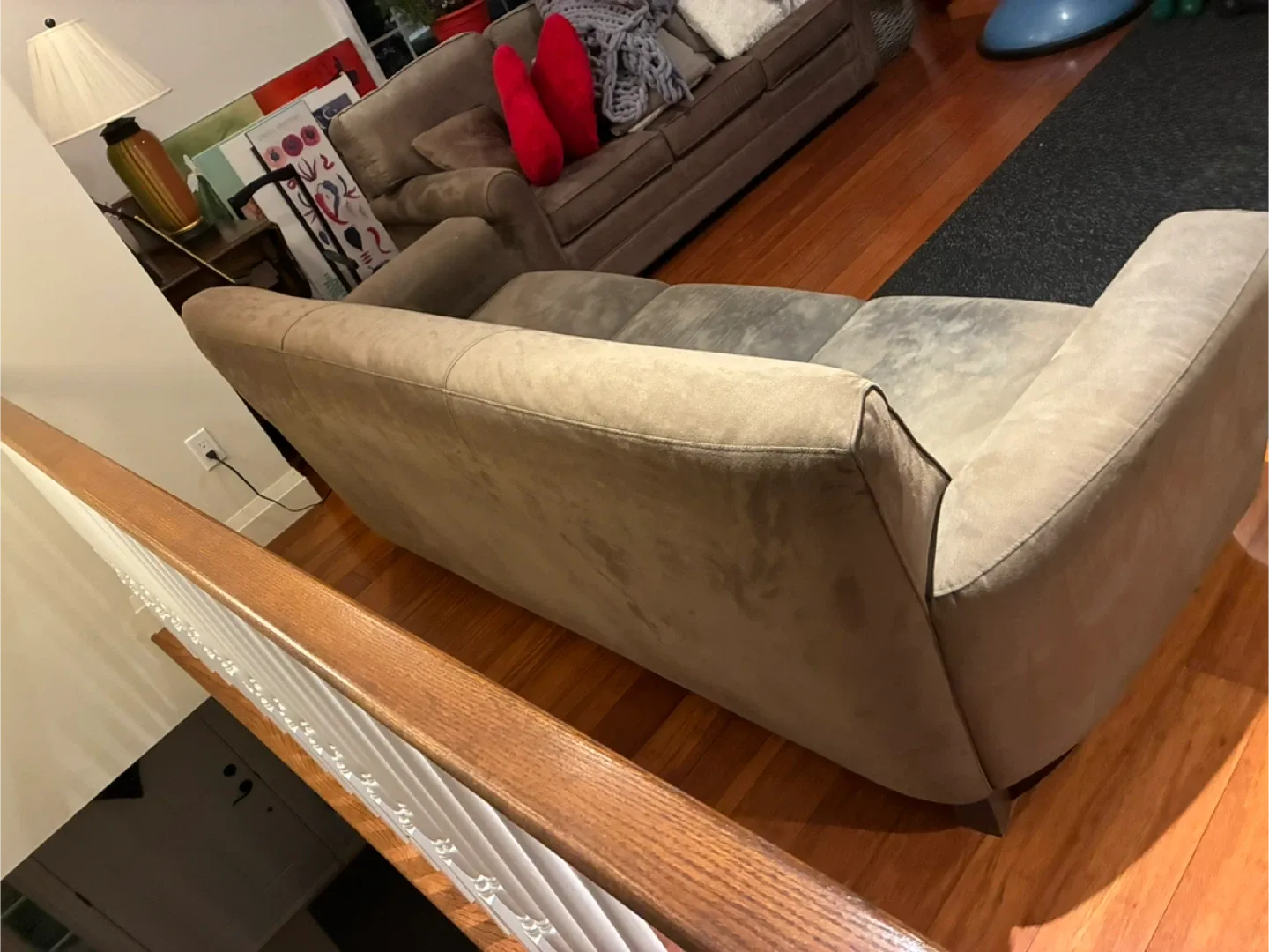 Love Seat & Couch Set – Microsuede – $1000 OBO image indicator(4)