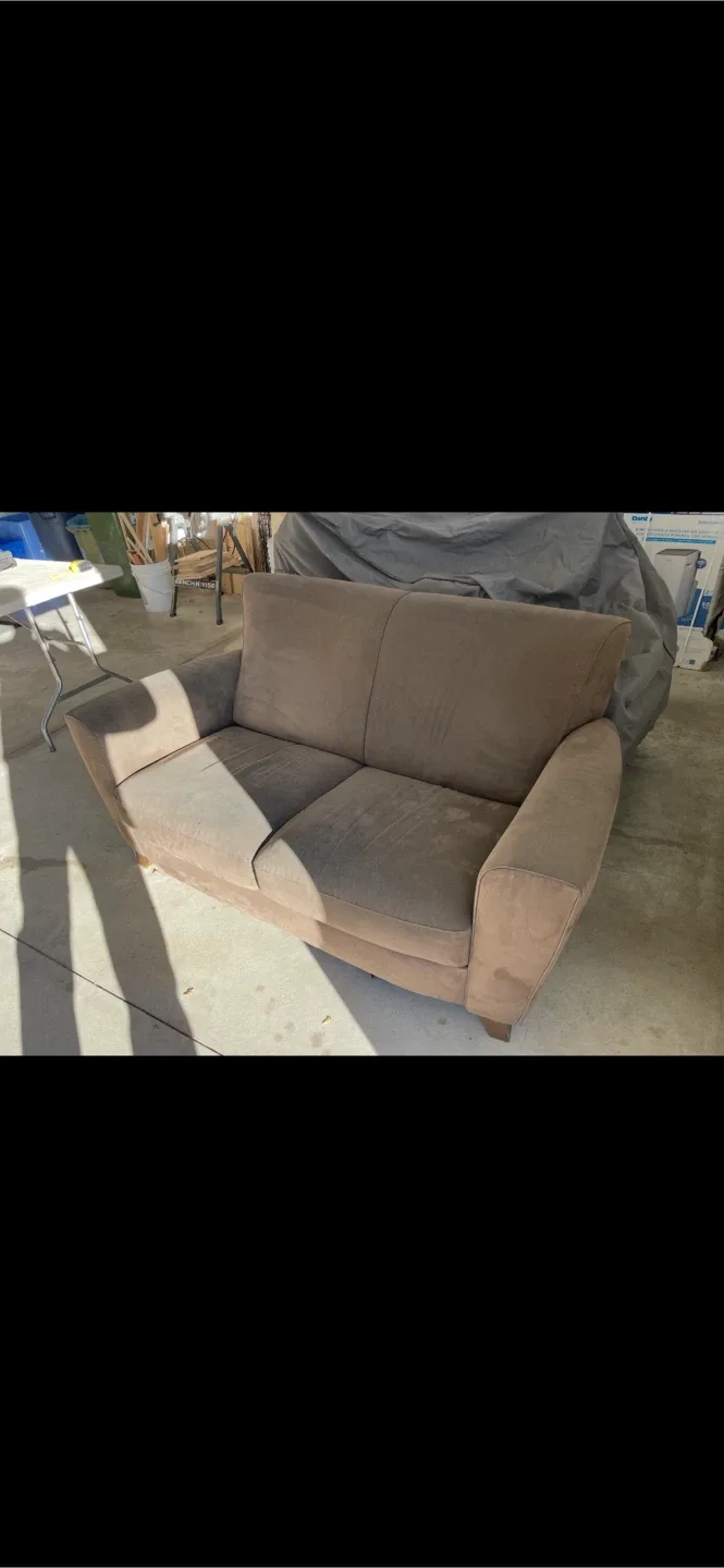 Love Seat & Couch Set – Microsuede – $1000 OBO image indicator(8)