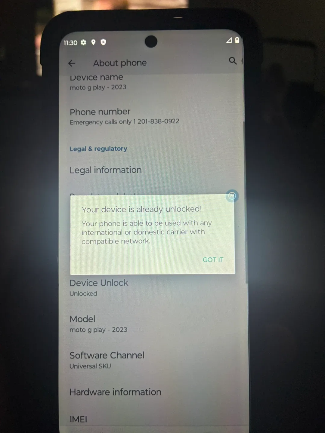 Motorola Smartphone unlocked for any carrier image indicator(3)