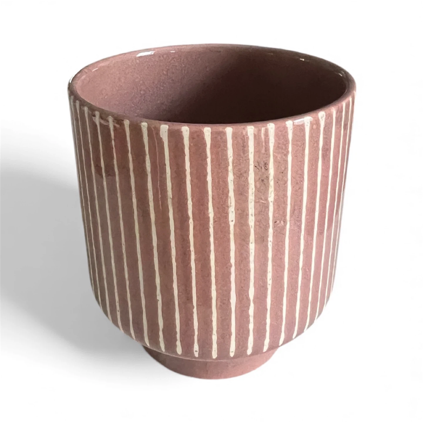 Striped Planter - Pink