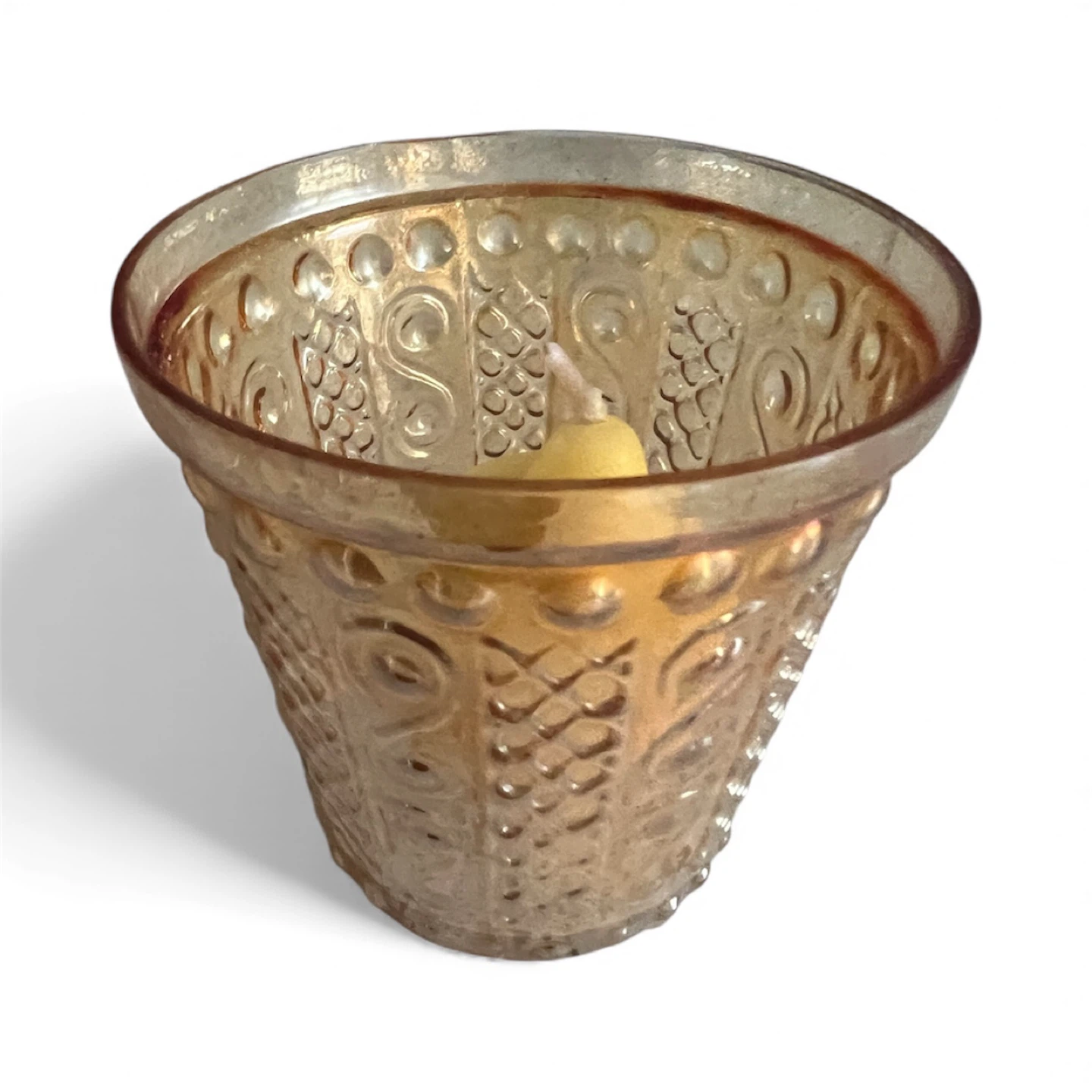 Vintage Style Glass Candle Holder