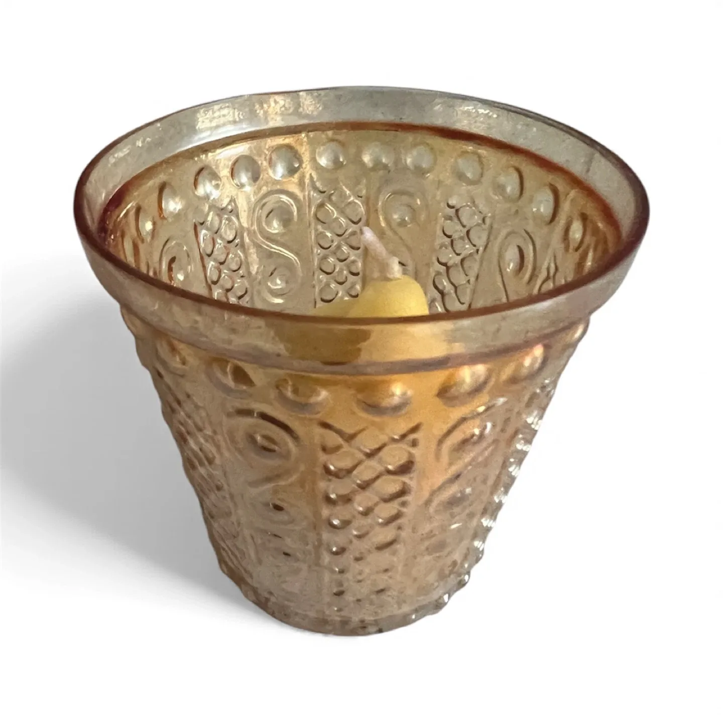 Vintage Style Glass Candle Holder