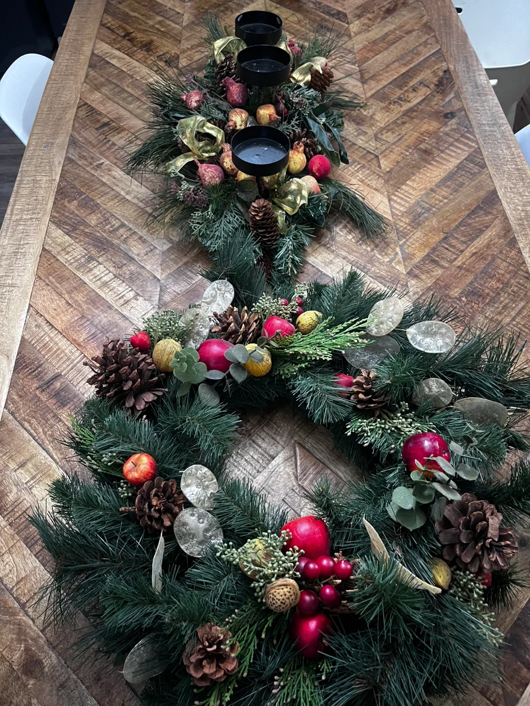 Christmas Wreath & Table Centerpiece