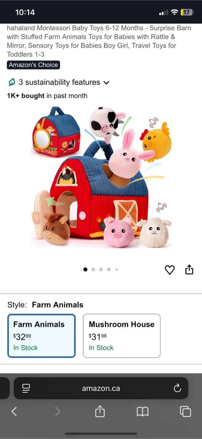 Hahaland Montessori Baby Toys 6-12 Months image indicator(2)