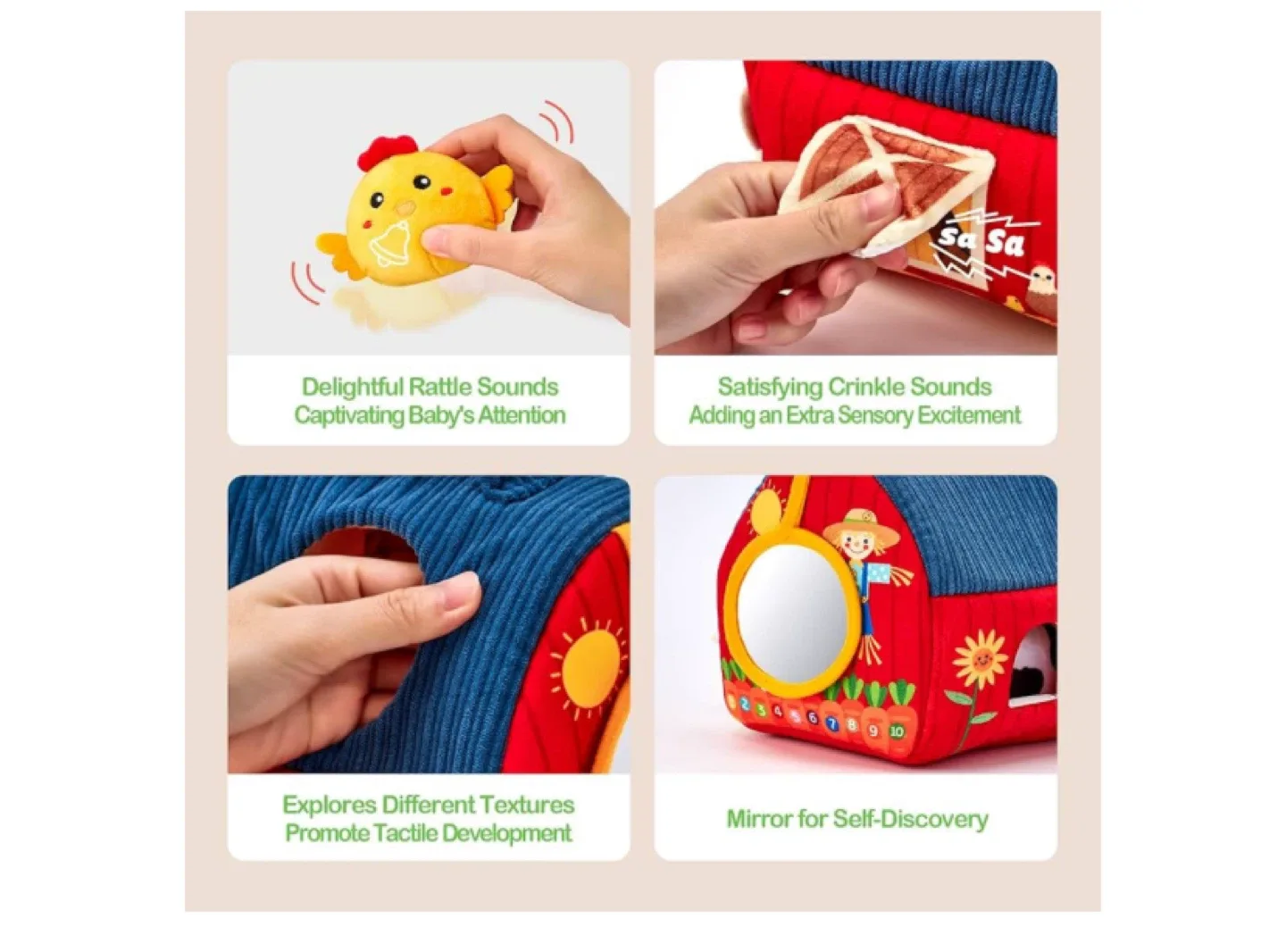 Hahaland Montessori Baby Toys 6-12 Months image indicator(3)