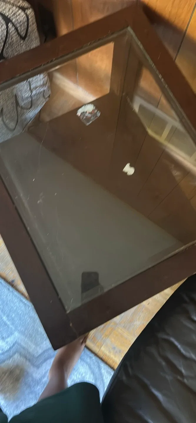 Brown Glass Top Coffee Table