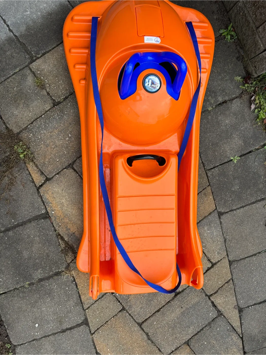 Mountain Racer Sled - Orange & Blue