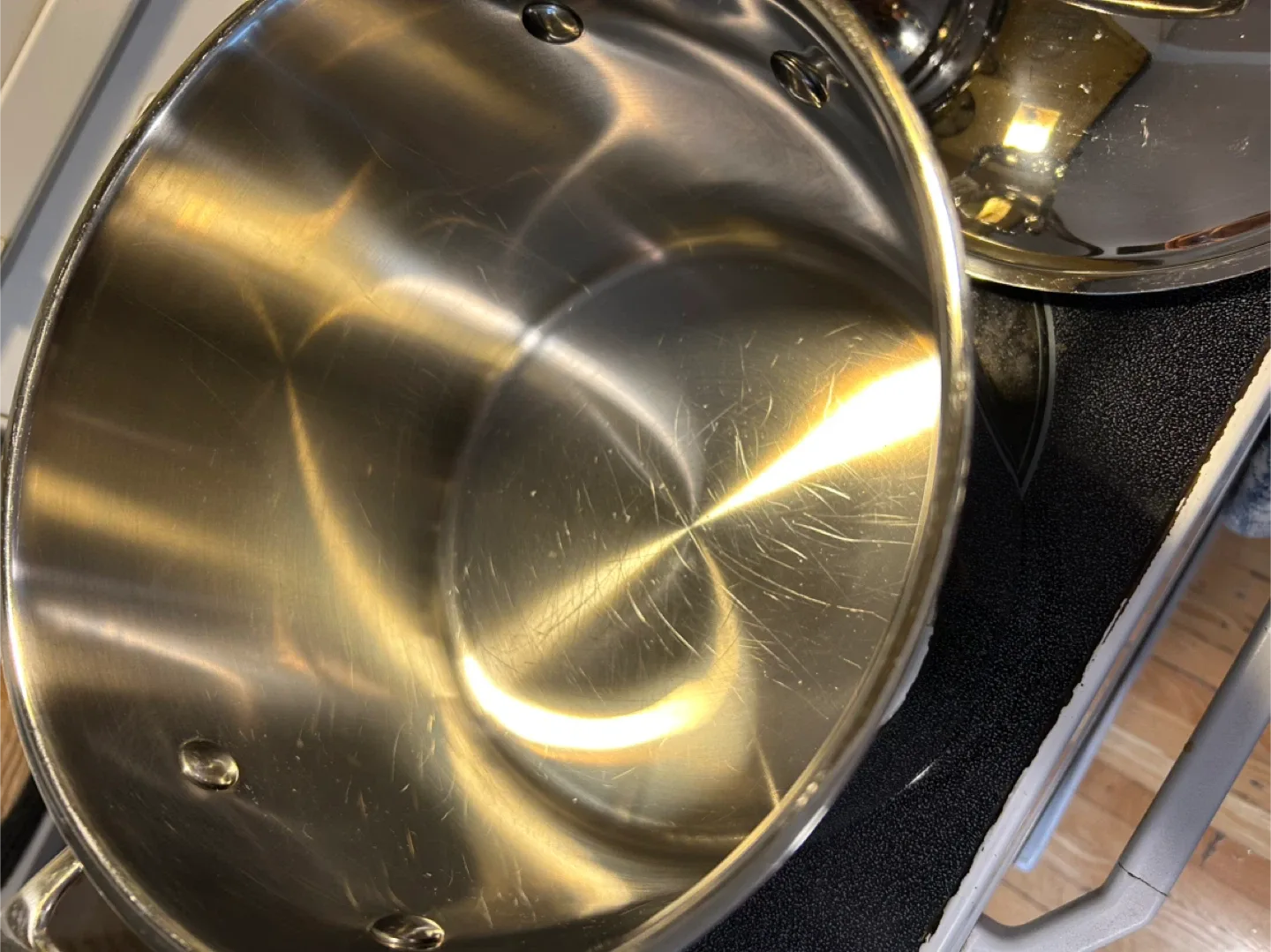 Cuisinart 9 Quart Stockpot soup Steamer Strainer + Lid stock pot image indicator(4)