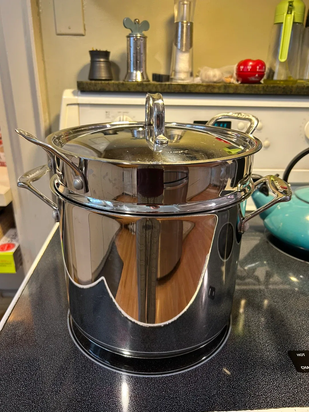 Cuisinart 9 Quart Stockpot soup Steamer Strainer + Lid stock pot