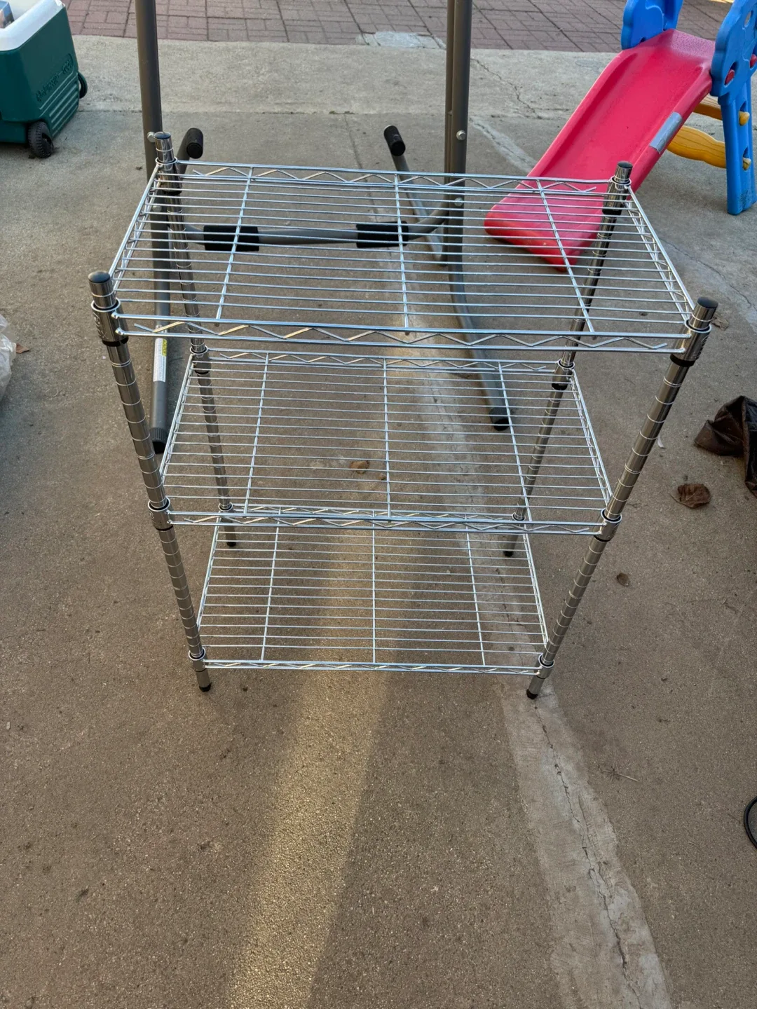 Chrome Wire Shelving Unit - 24x14x32