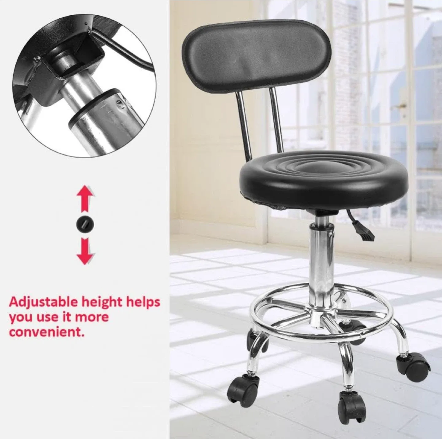 TOPINCN Modern Black Salon Chair image indicator(3)