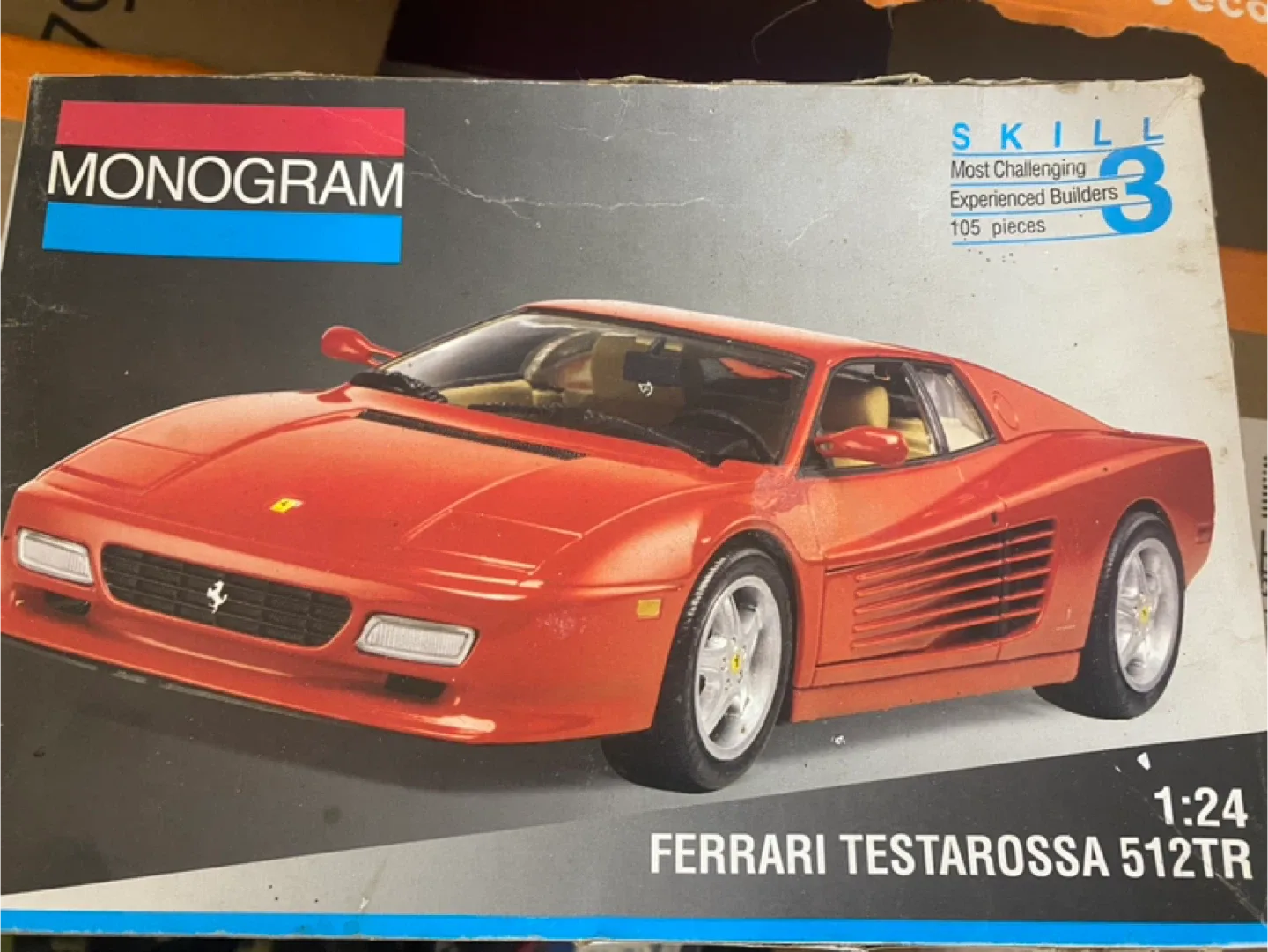Monogram Ferrari Testarossa 512TR 1:24 Scale Model Kit