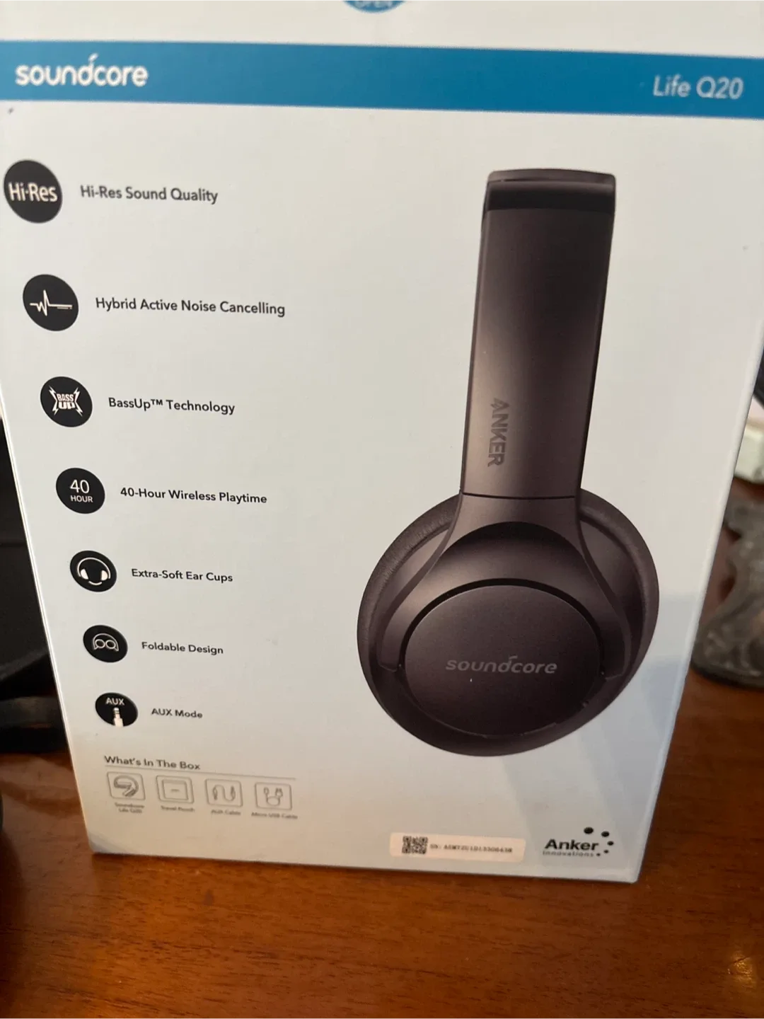 Soundcore Life Q20 Wireless Noise Cancelling Headphones image indicator(4)