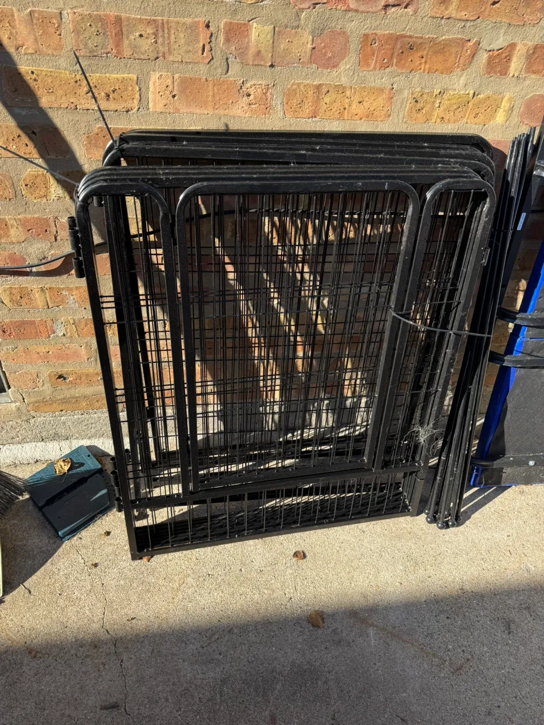 Black Metal Dog Exercise Pen - 32x26"