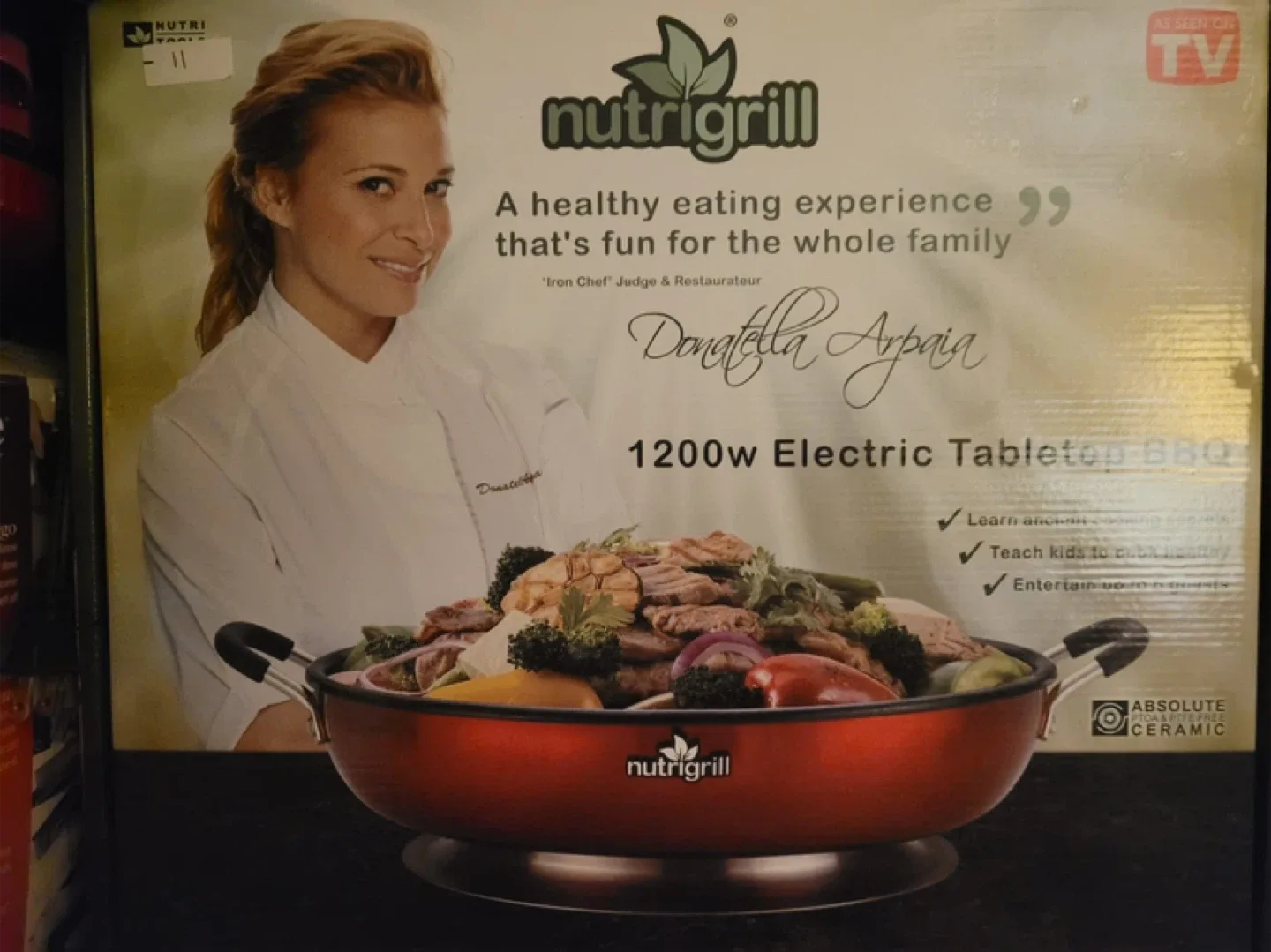 NutriGrill 1200w Electric Tabletop BBQ image indicator(2)