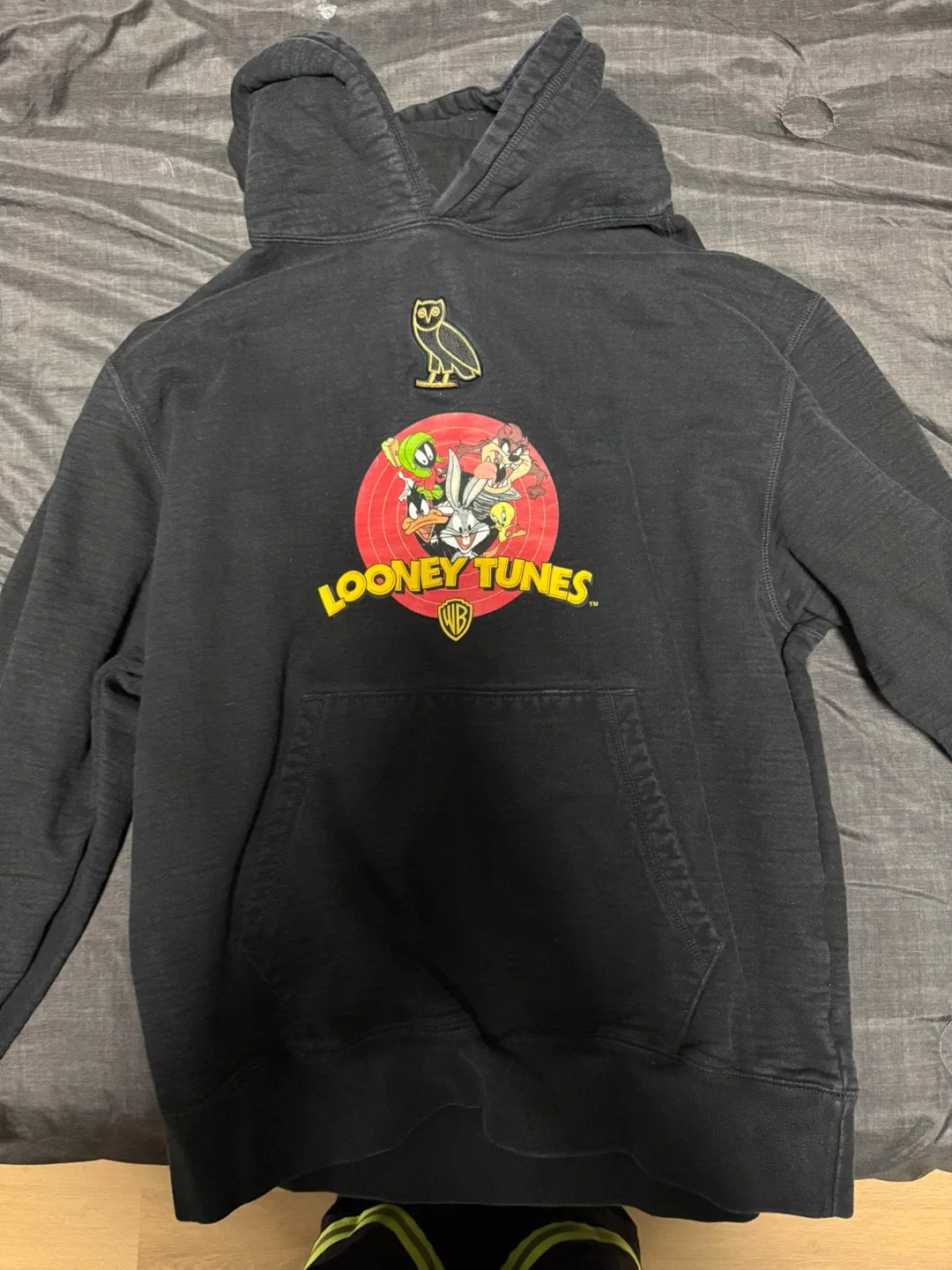 OVO x Looney Tunes Black Hoodie - Size XL