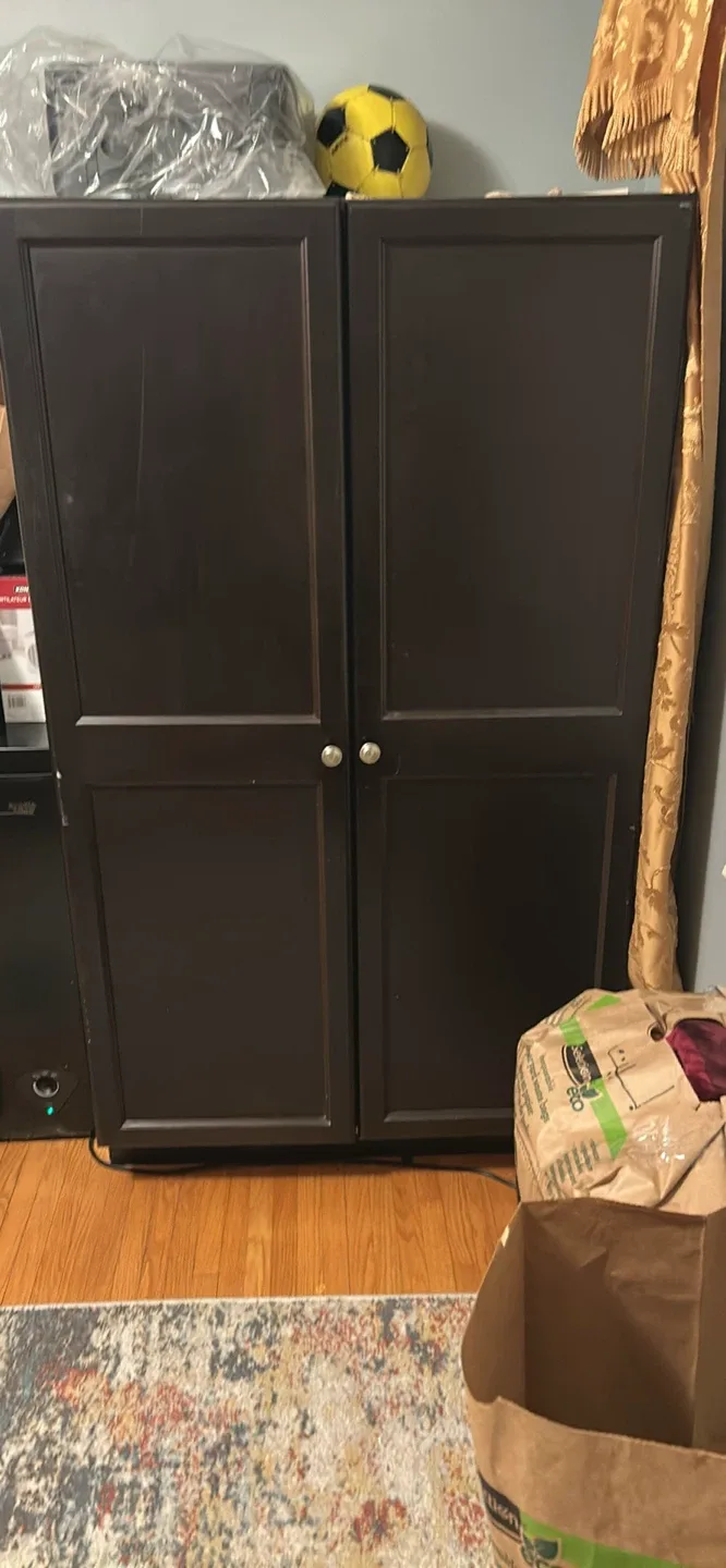 Dark Brown Cabinet with Doors image indicator(2)