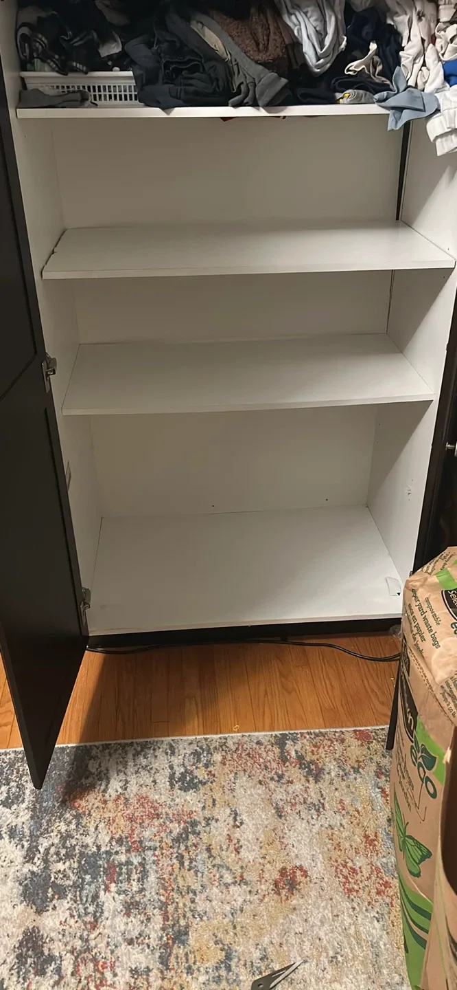 Dark Brown Cabinet with Doors