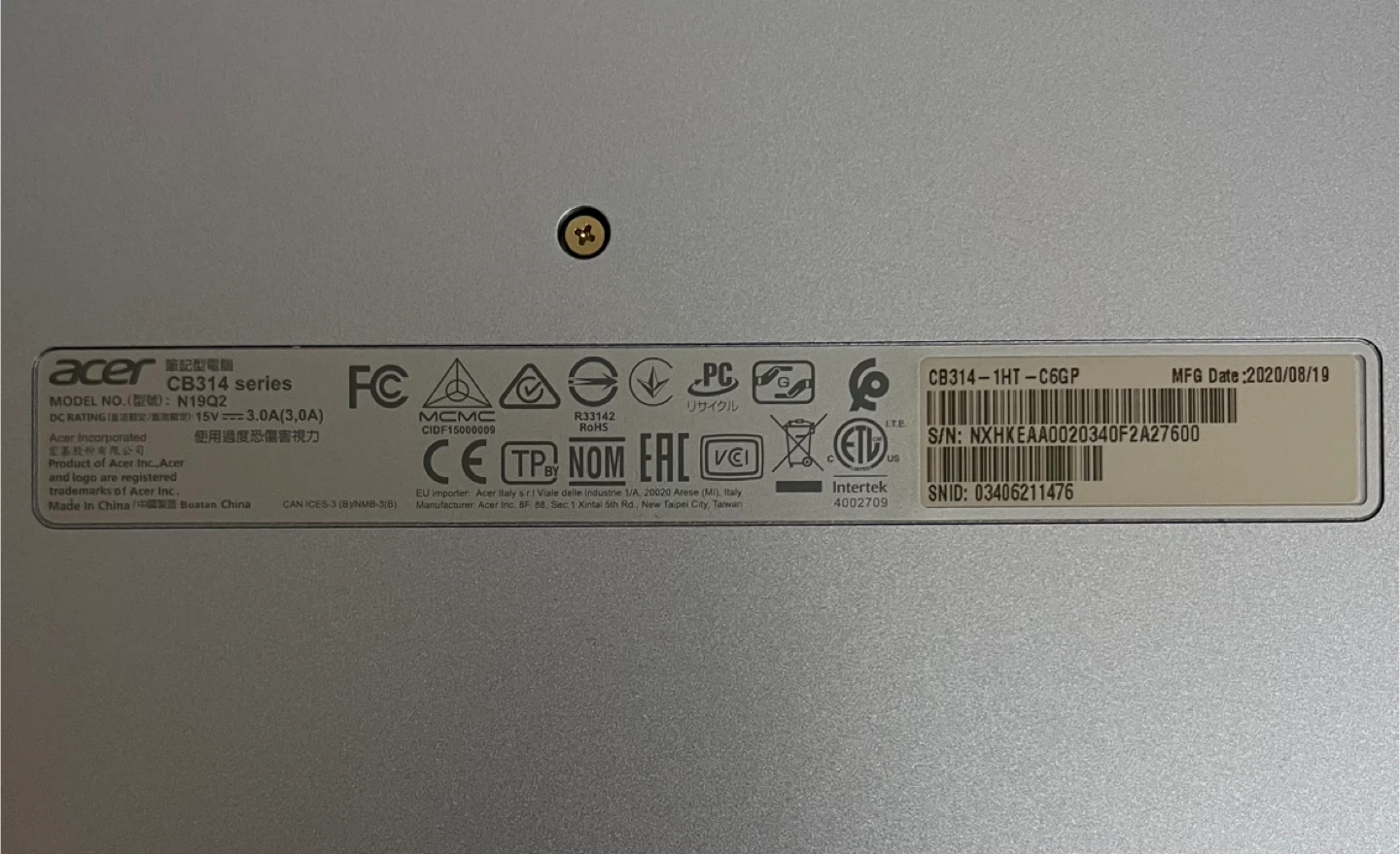Acer Chromebook 314 - photo 5