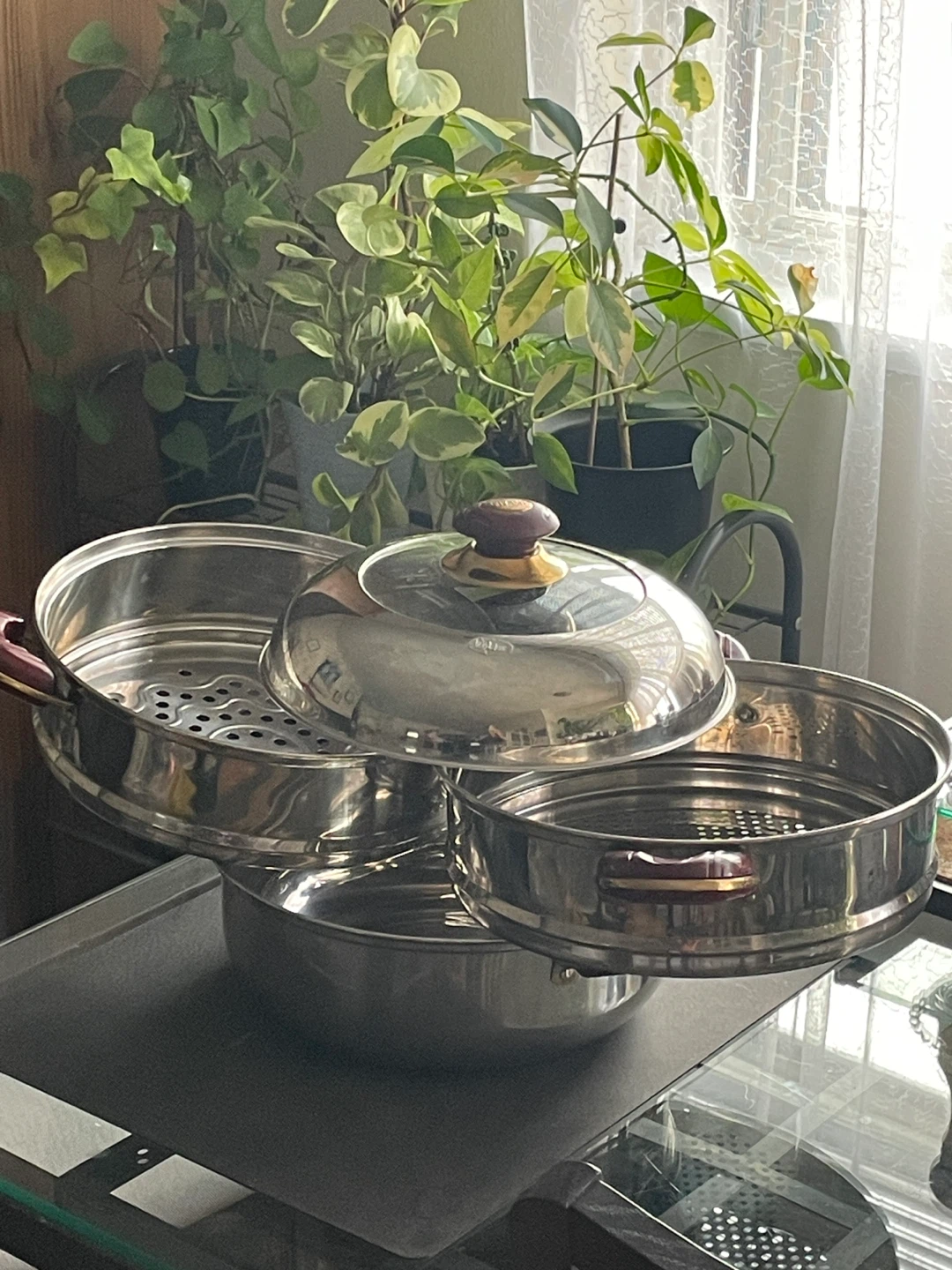 3-tier Steamer Pot with glass lid - photo 3