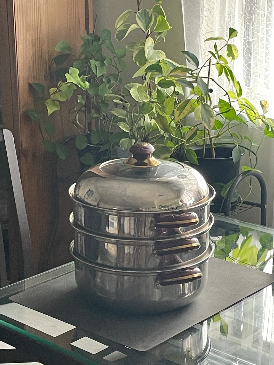 3-tier Steamer Pot with glass lid - photo 2