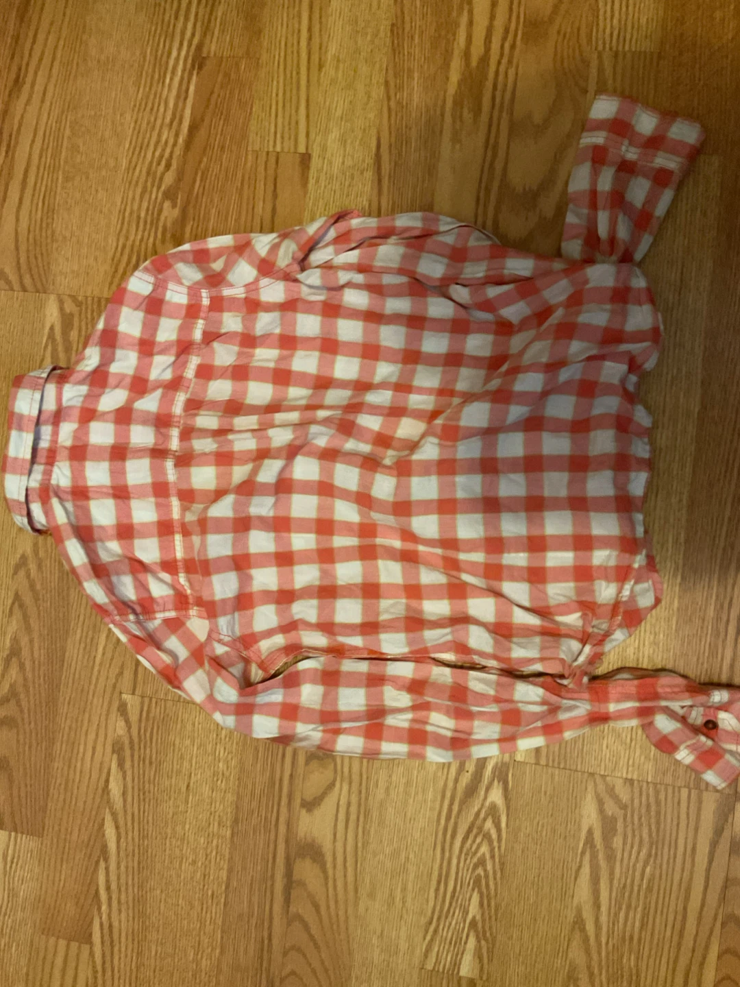 Hollister Red & White Plaid Shirt - photo 2