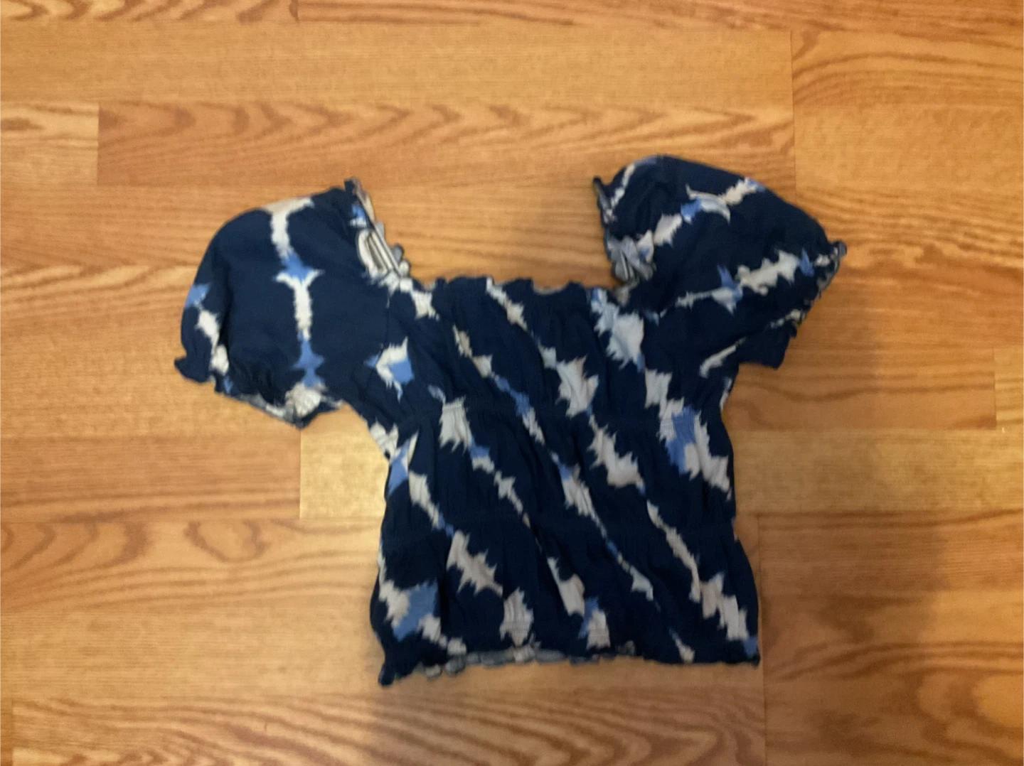 Tie-Dye Off-Shoulder Top - photo 2
