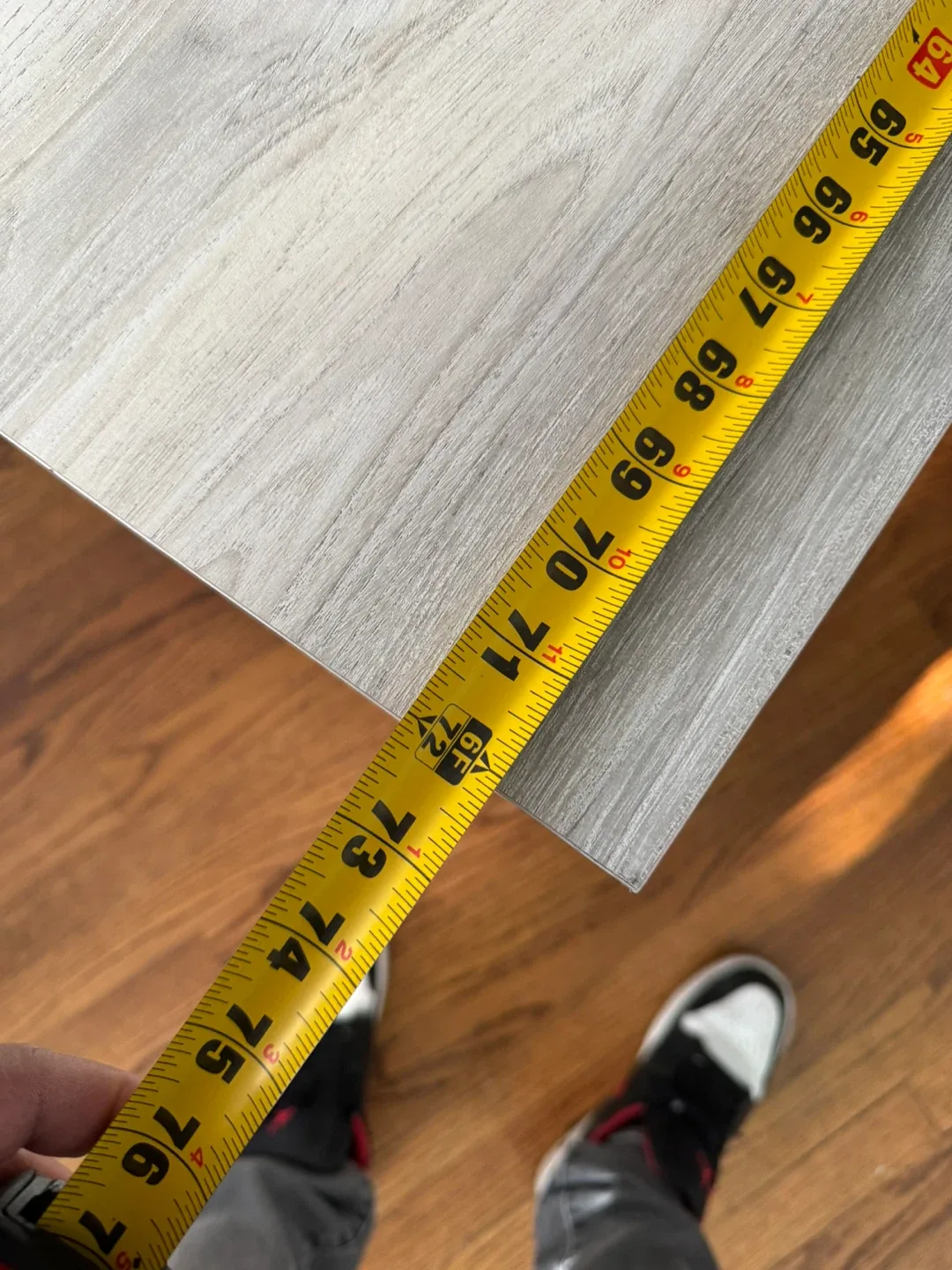 Whitewashed Wood TV Stand - 76" Length image indicator(3)