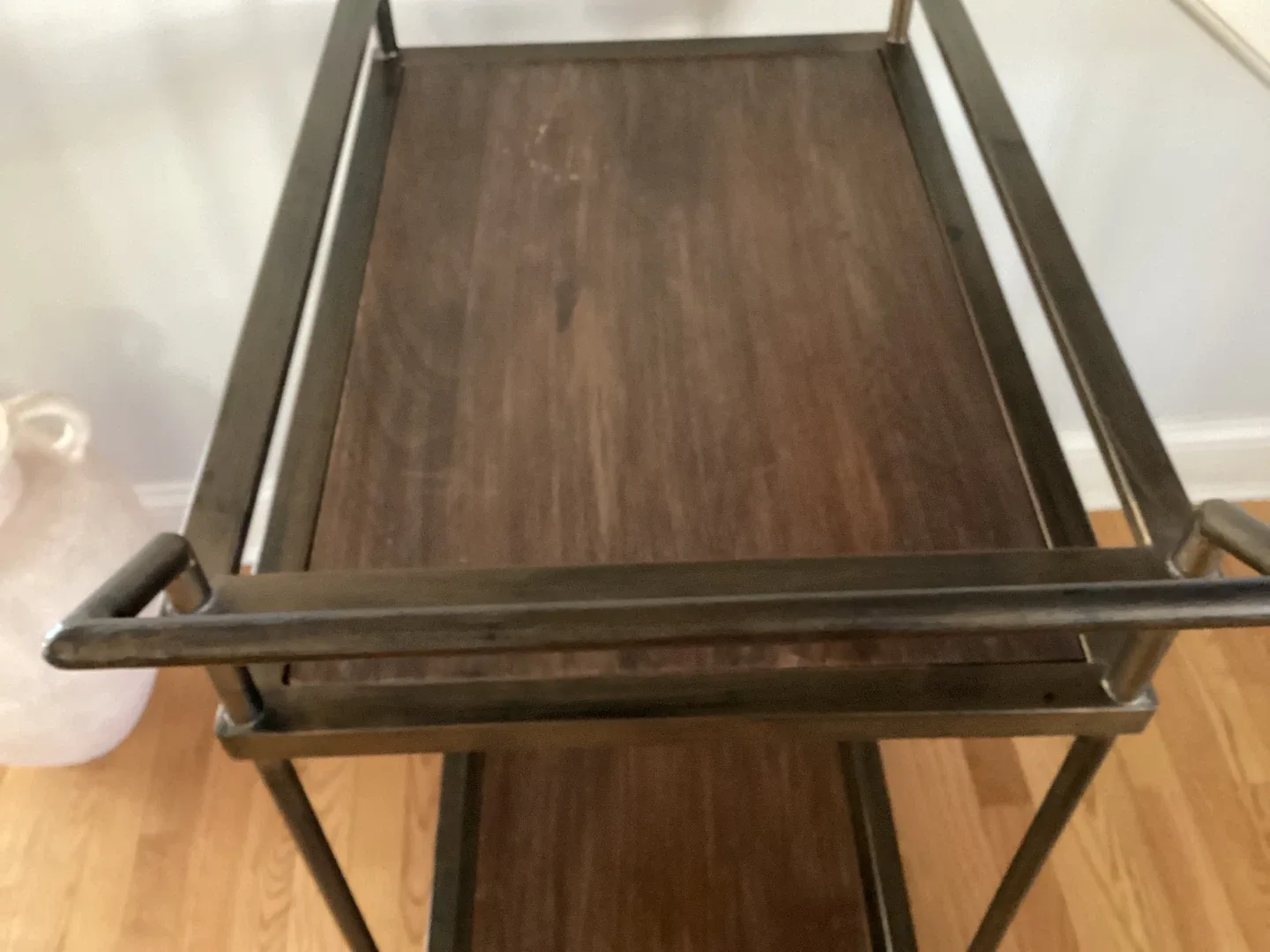 Rolling Bar Cart Serving Cart- Bronze Finish image indicator(6)